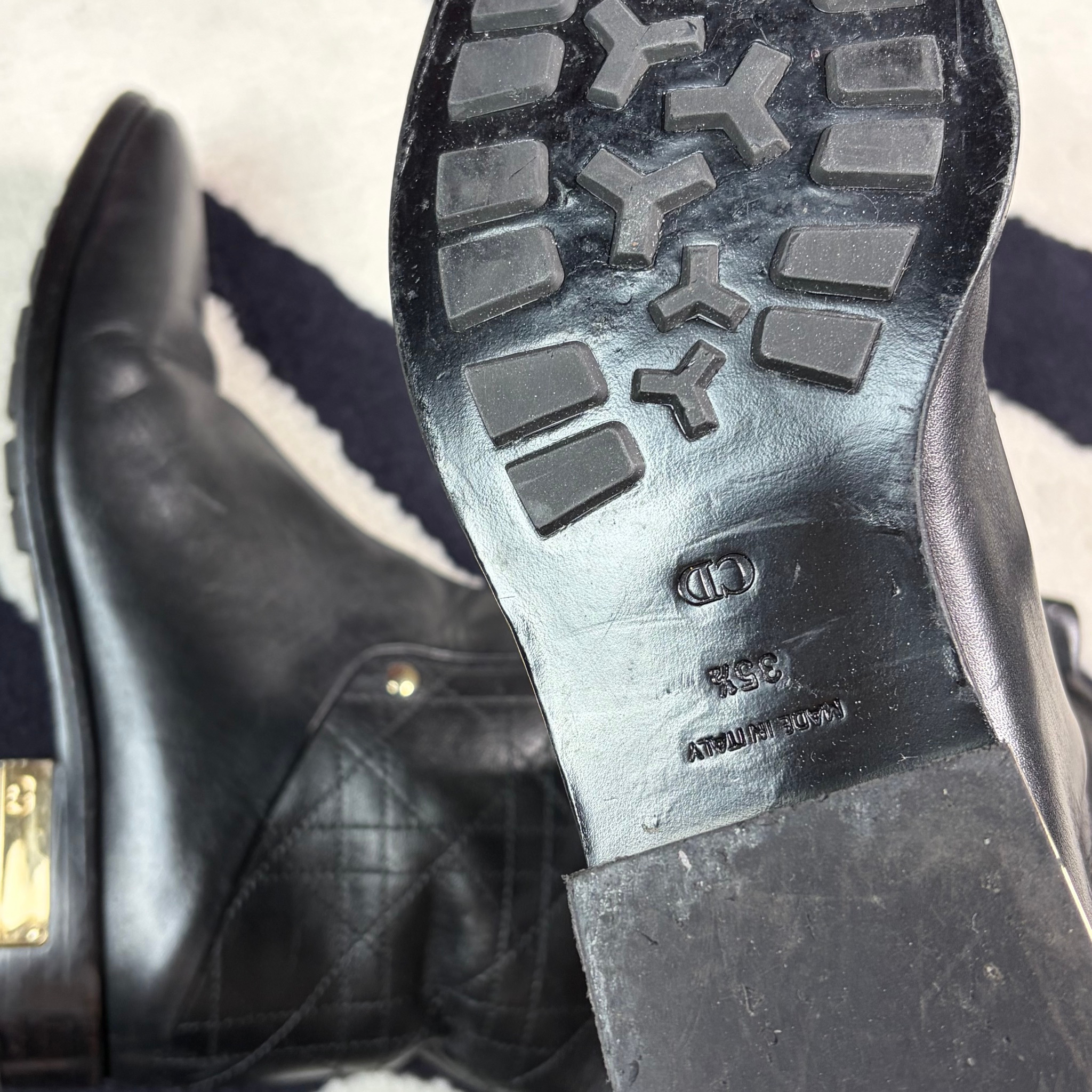Christian Dior Cannage Riding Boots, миниатюра 3
