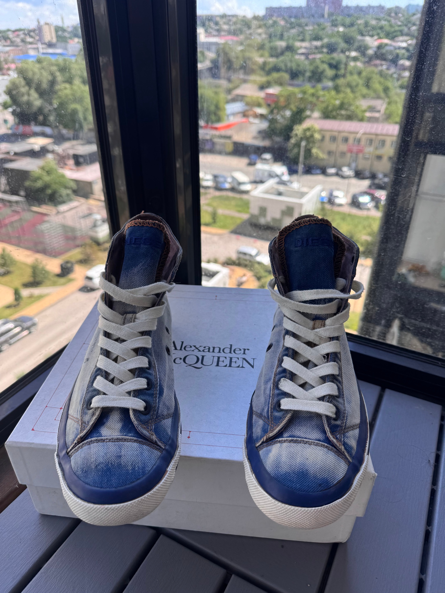 Diesel Diesel Exposure Hi Top Indigo Denim, миниатюра 8