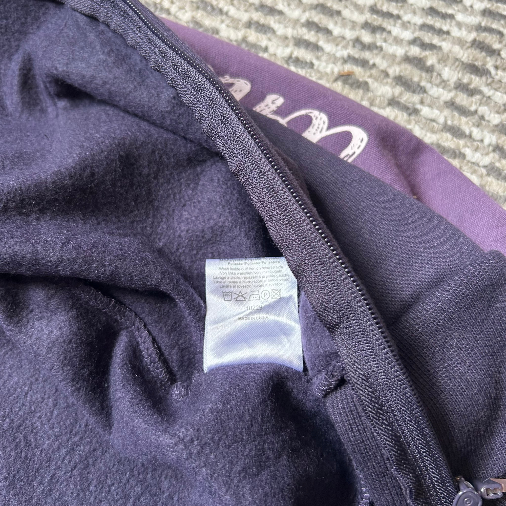 Lonsdale Zip-Hoodie Purple Big Logo Vintage TS, миниатюра 5