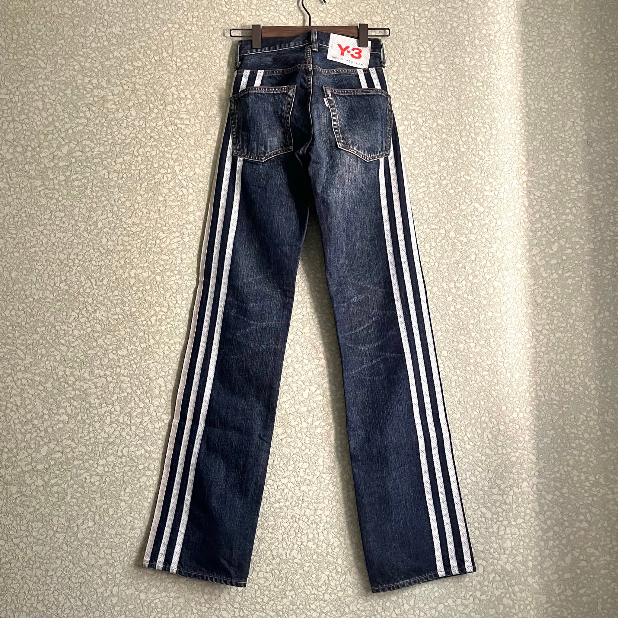 Y-3 SS04 Double 3-Stripe Spotted Horse Jeans, миниатюра 1