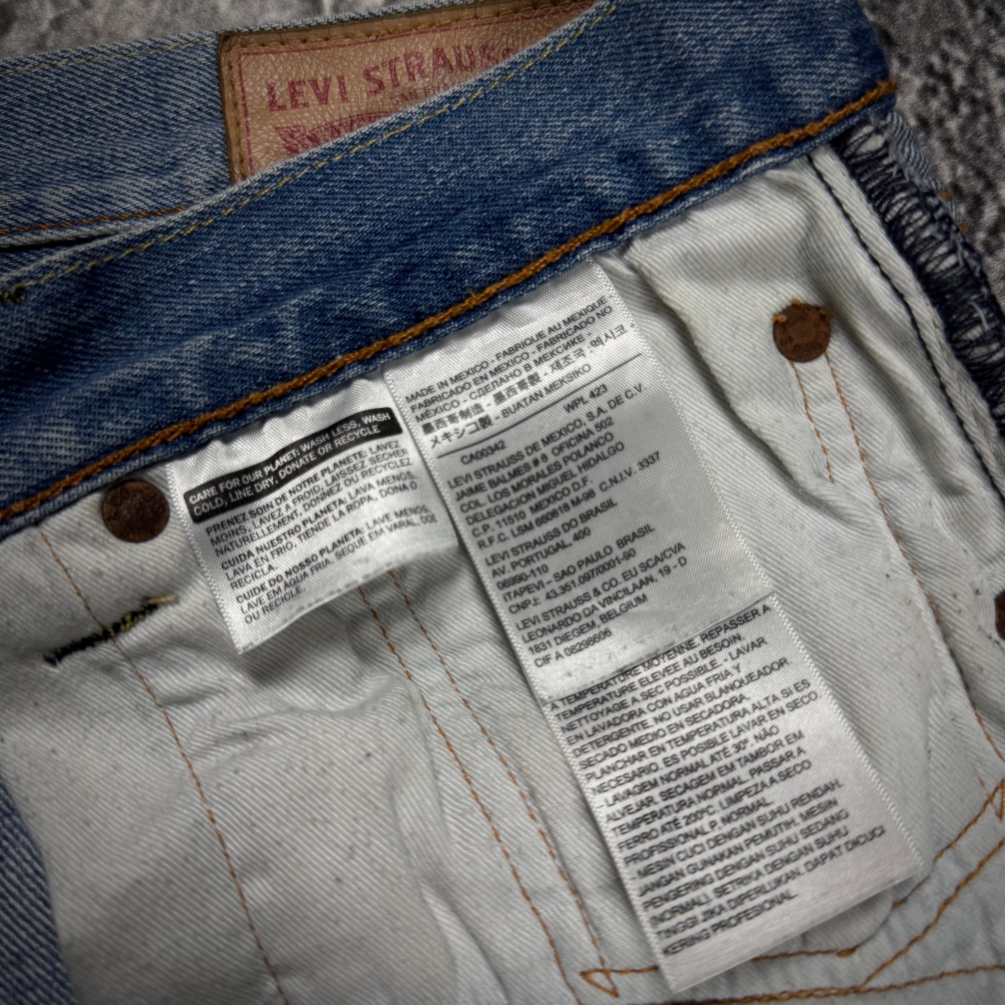 Levi's 501 Made in Mexico Bleached Jeans, миниатюра 3