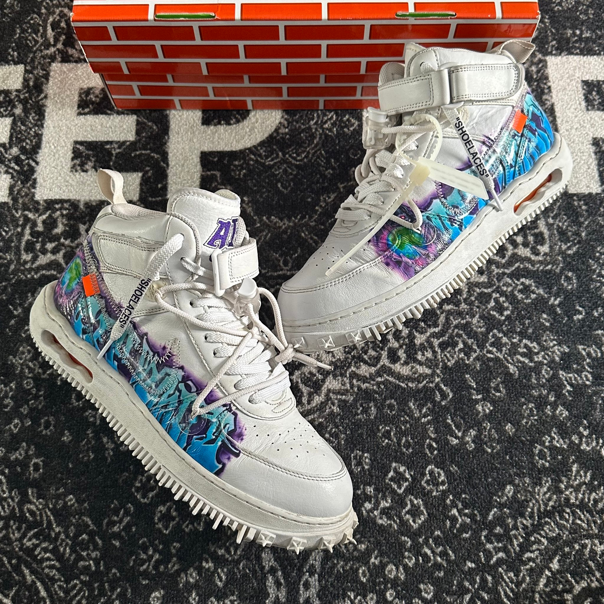 Nike x Off-White Air Force 1 mid Graffiti, миниатюра 8