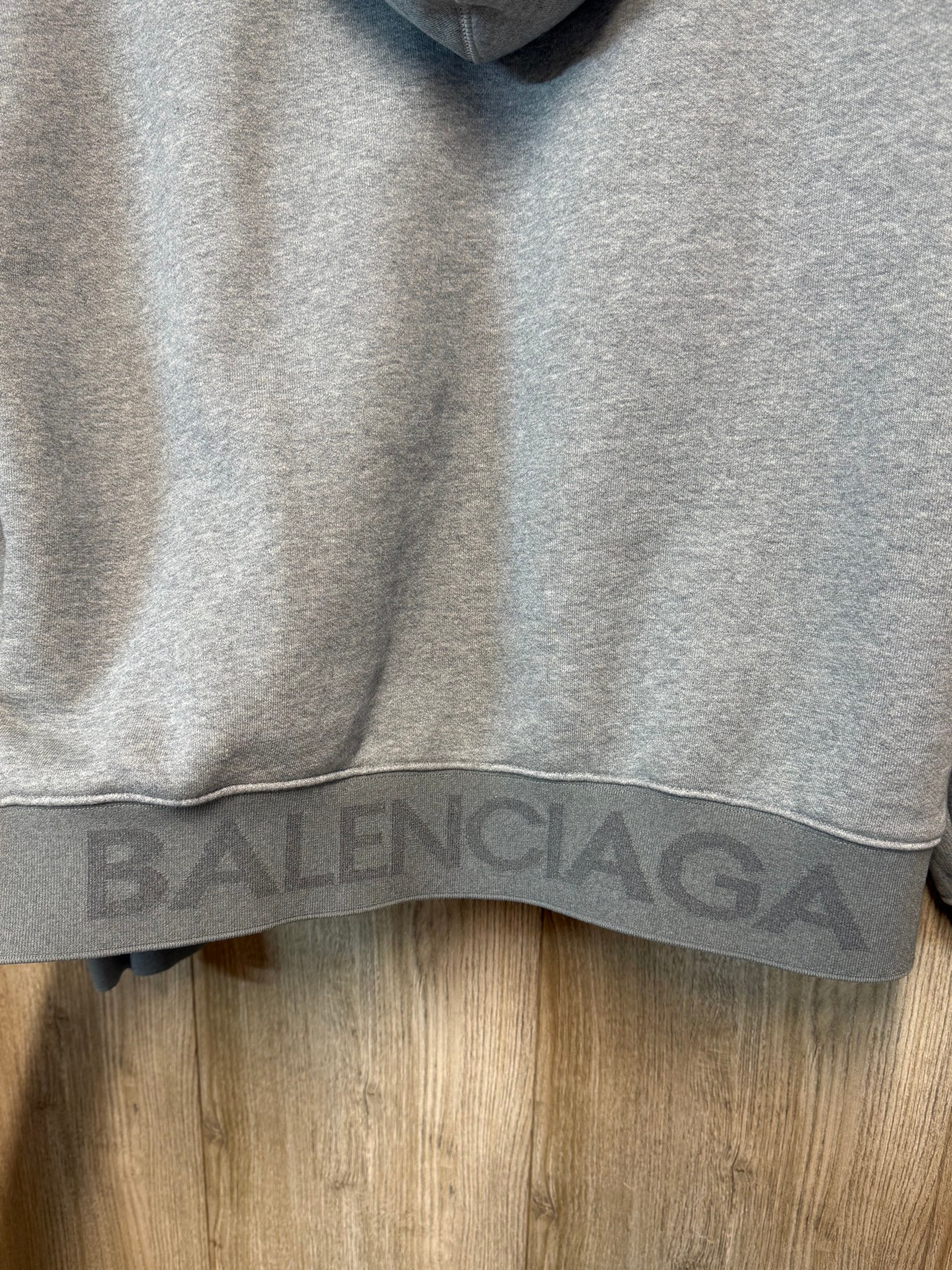 BALENCIAGA Logo Jacquard Hem Zip Hoodie FW2016, миниатюра 4