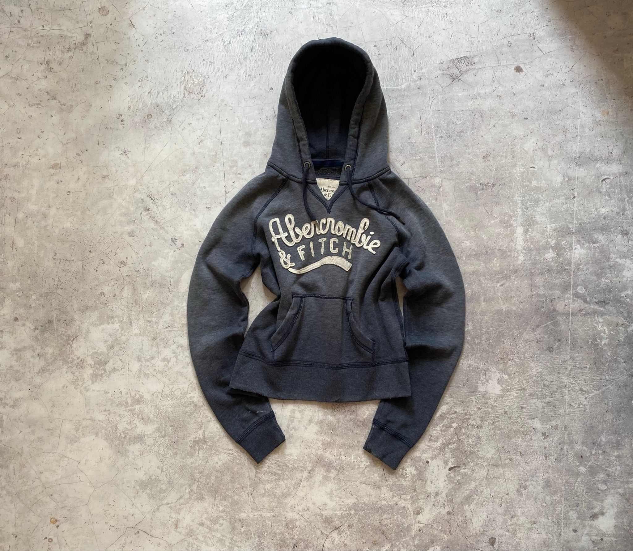Abercrombie & Fitch Vintage Faded Logo Hoodie, миниатюра 1