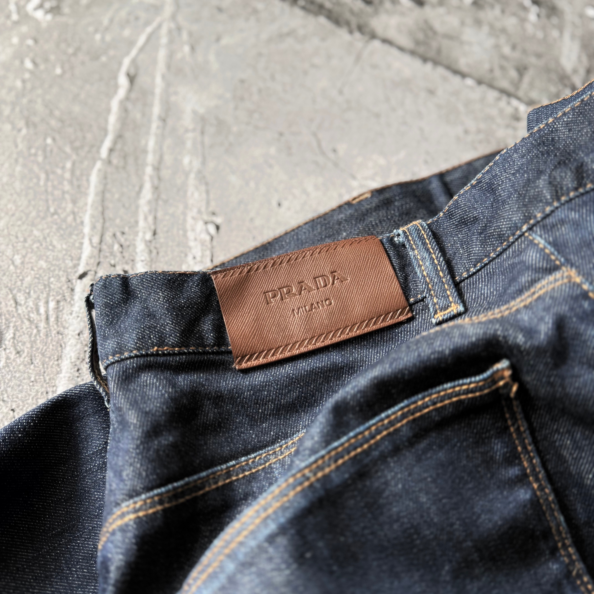 Prada 2000s Vintage Classic Straight Jeans, миниатюра 13