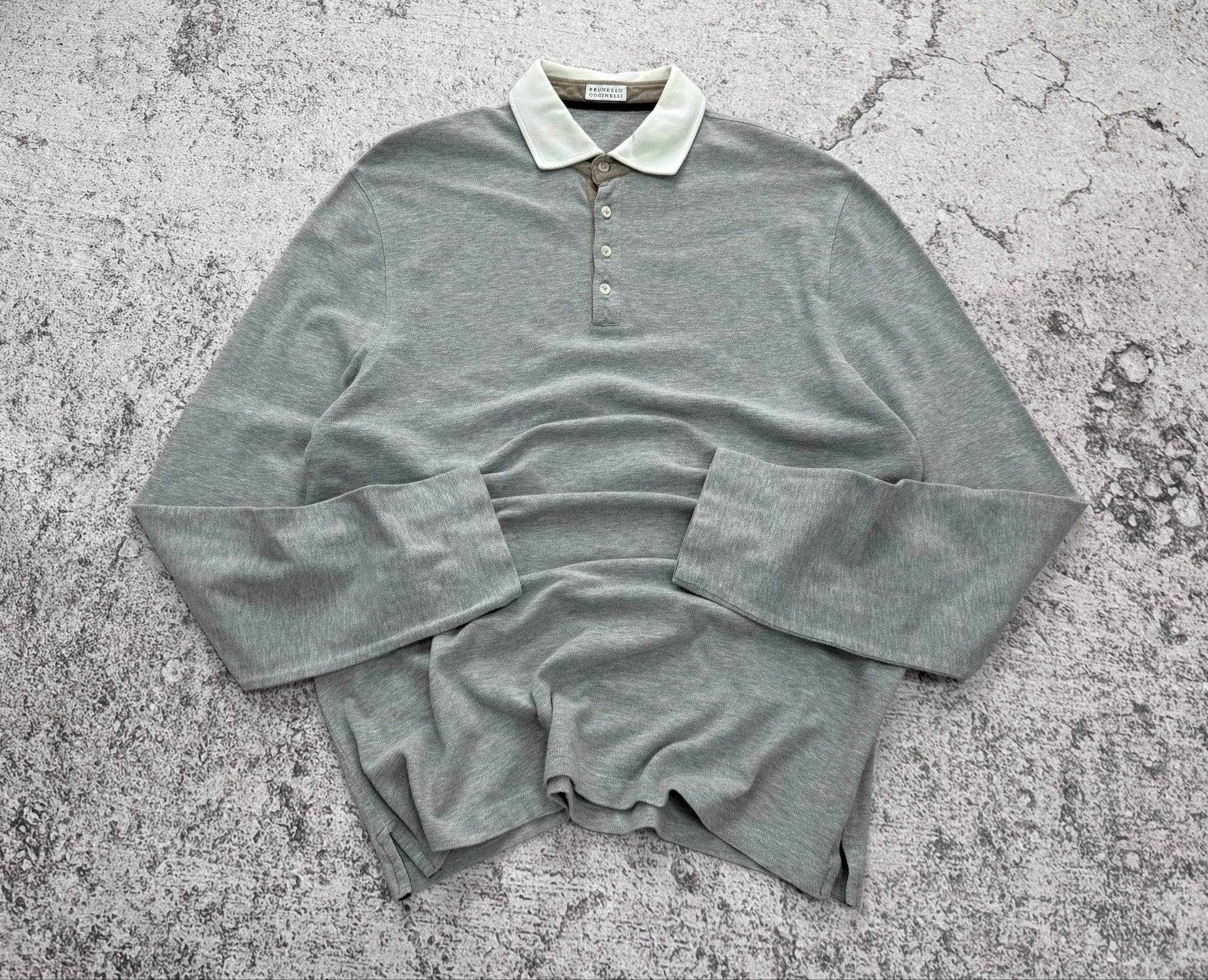 Brunello Cucinelli LongSleeve Polo Shirt, миниатюра 2
