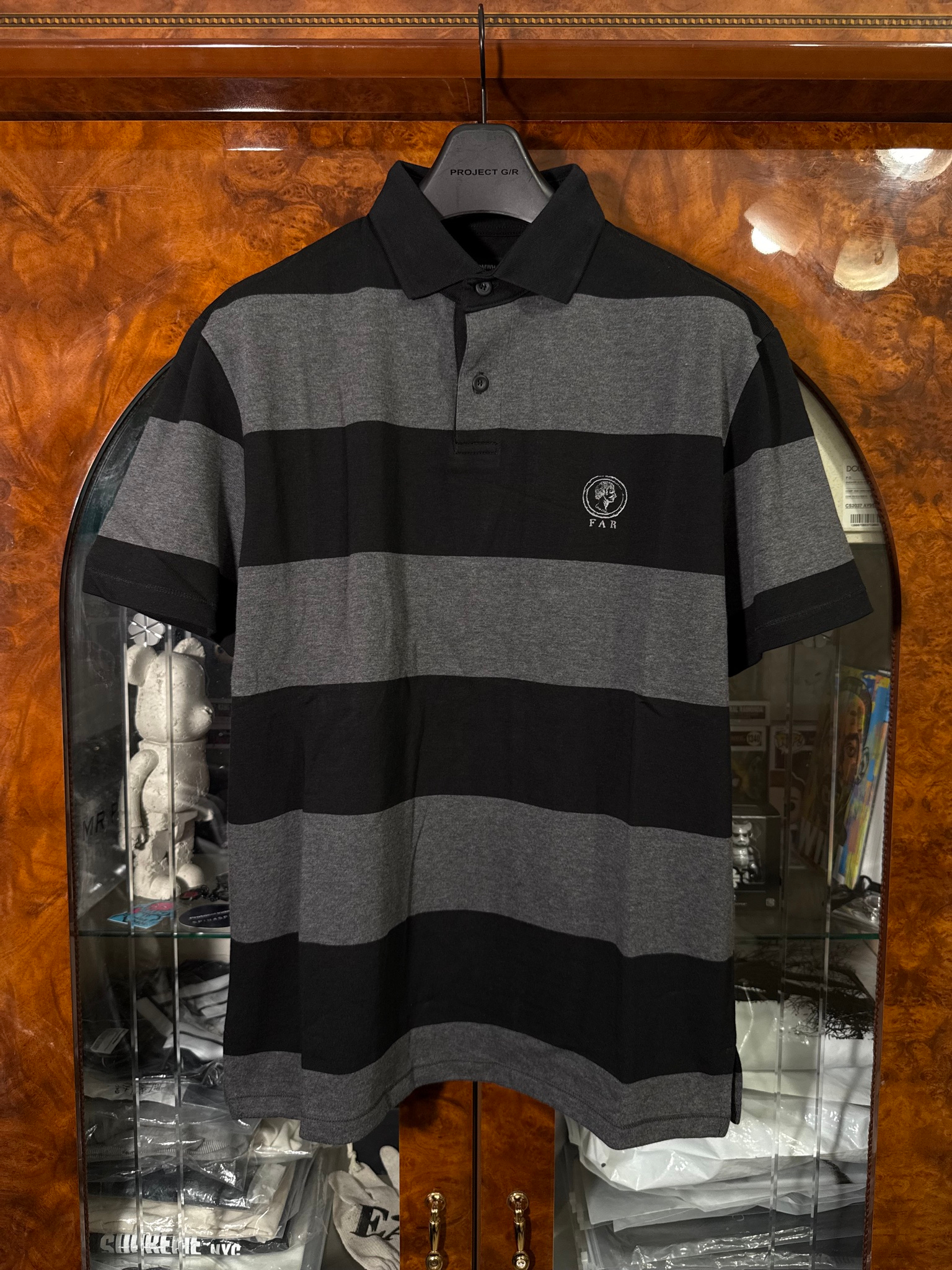 FAR FROM WHAT Far Wide Stripe Collar Shirts, миниатюра 1