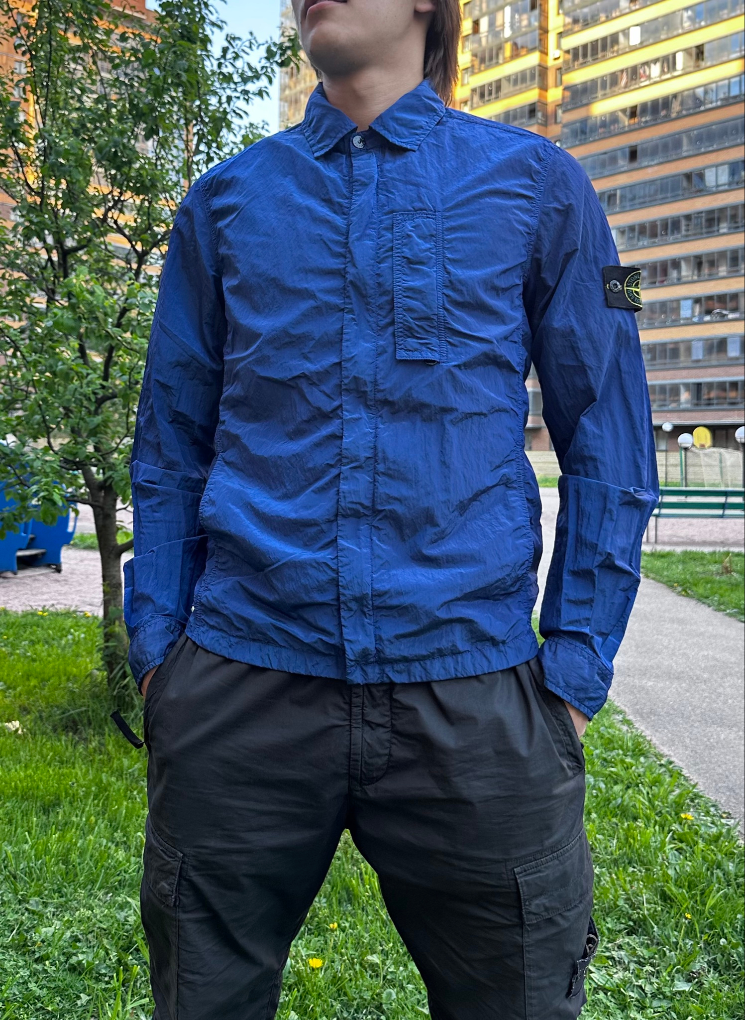 Stone Island Nylon metall Overshirt, миниатюра 4