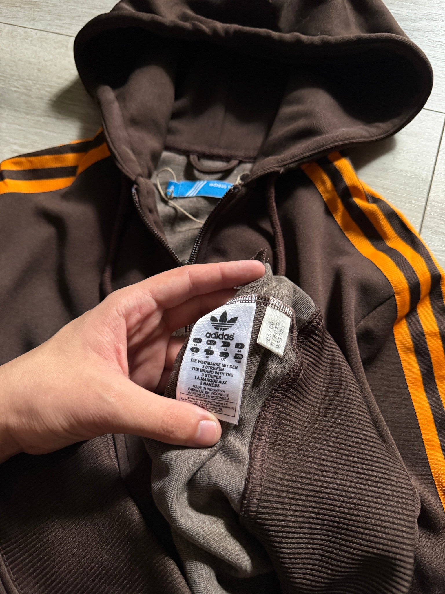 Adidas FireBird Zip-Hoodie Vintage, миниатюра 7