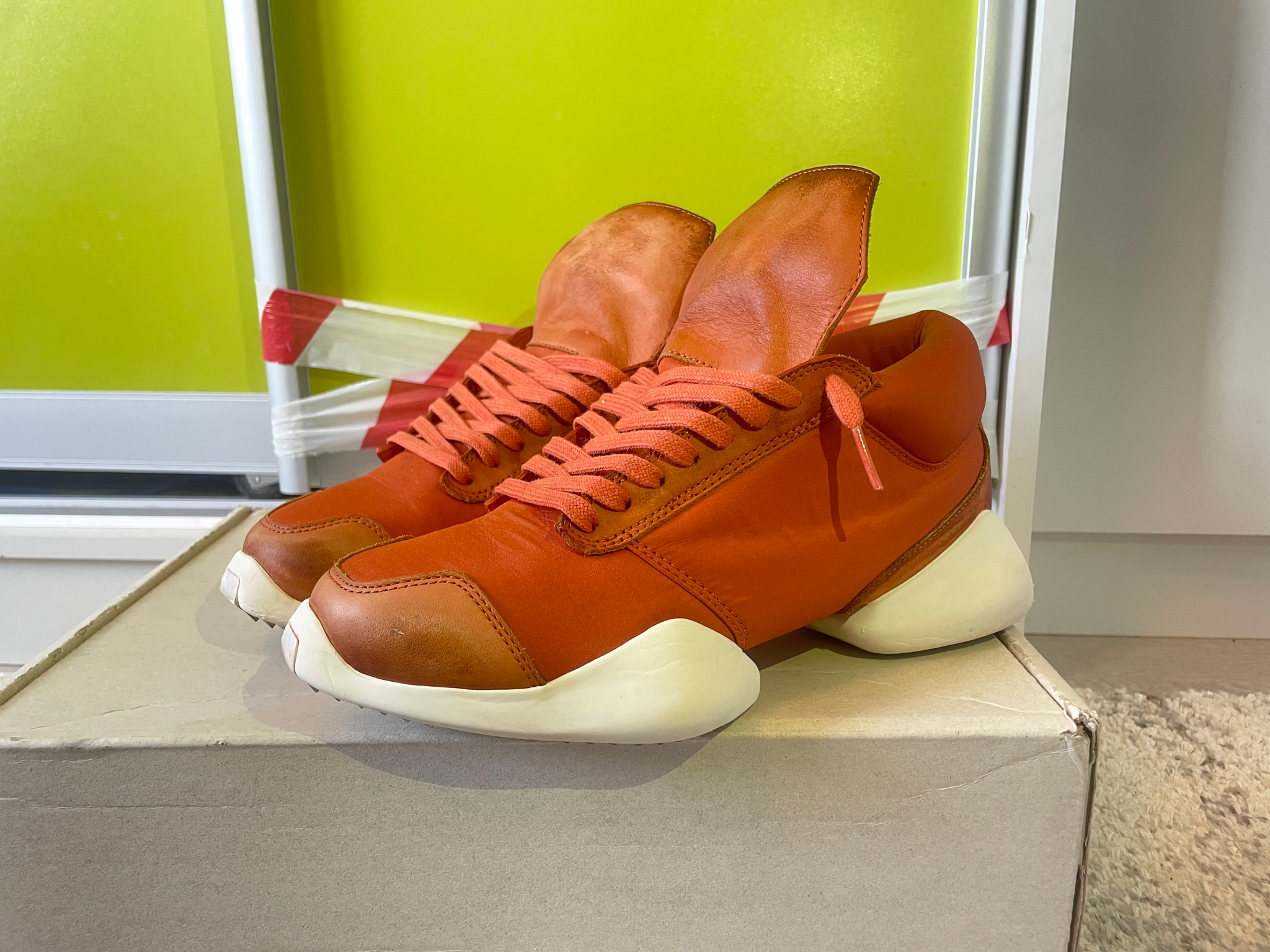 Rick Owens x Adidas Runner Fox Orange, миниатюра 1