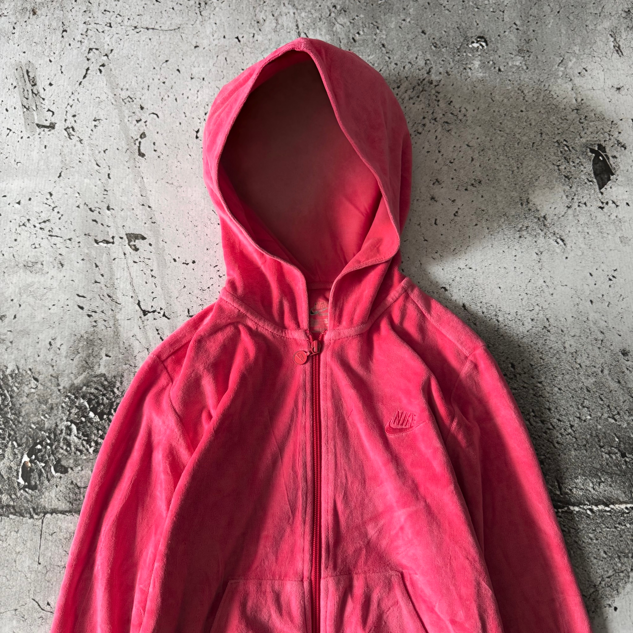 Nike 2000s y2k Vintage Velour Zip Up Hoodie, миниатюра 4