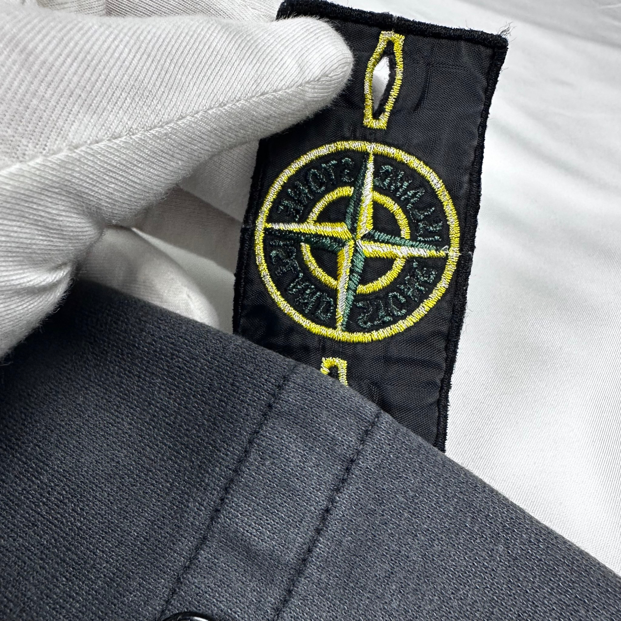 Stone Island Zip hoodie nylon gray, миниатюра 4