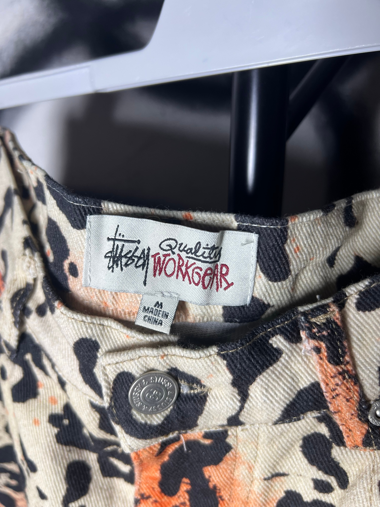 Stussy Jeans Leopard Stencil Canvas Big O’l, миниатюра 6