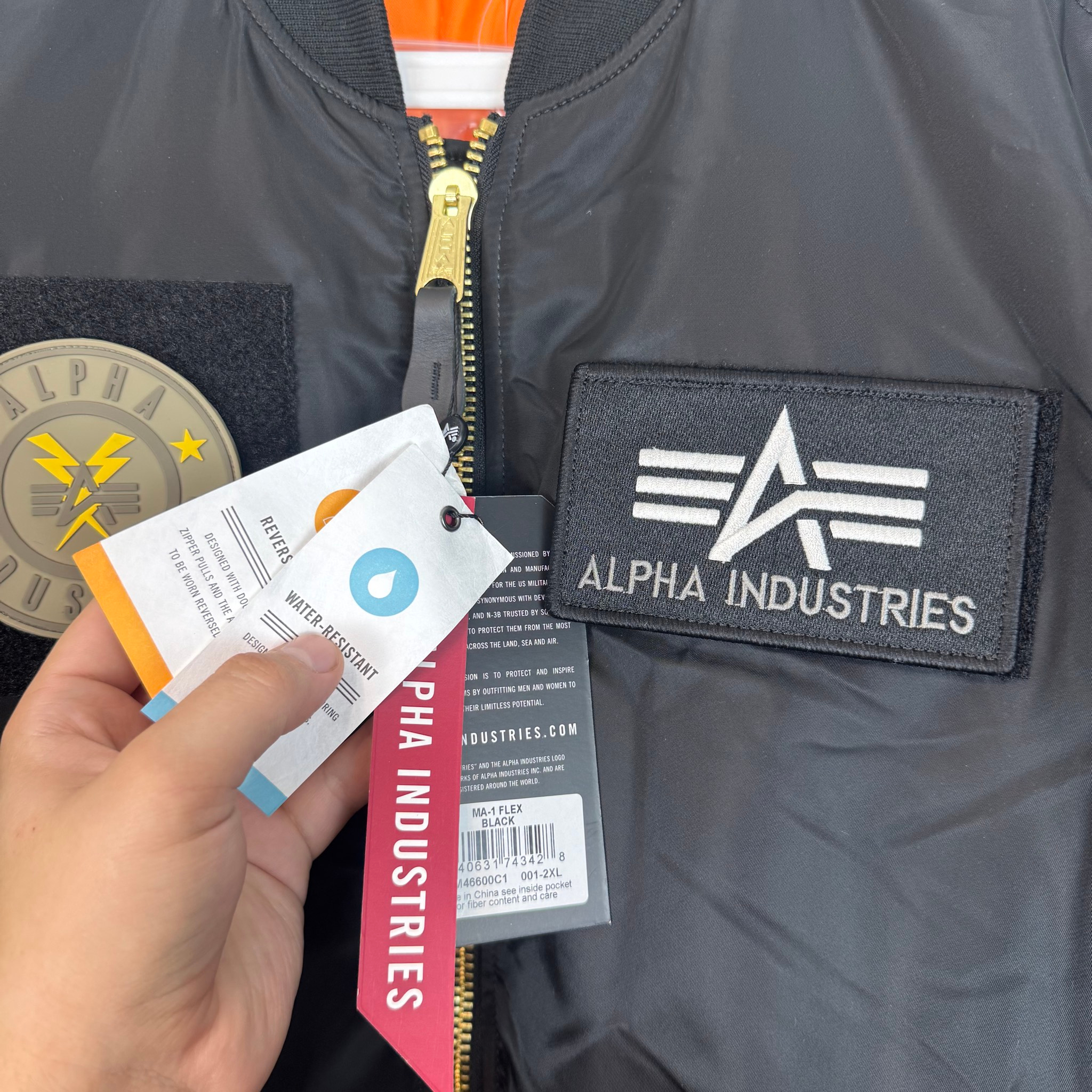 Alpha Industries Bomber Logo Patch, миниатюра 3