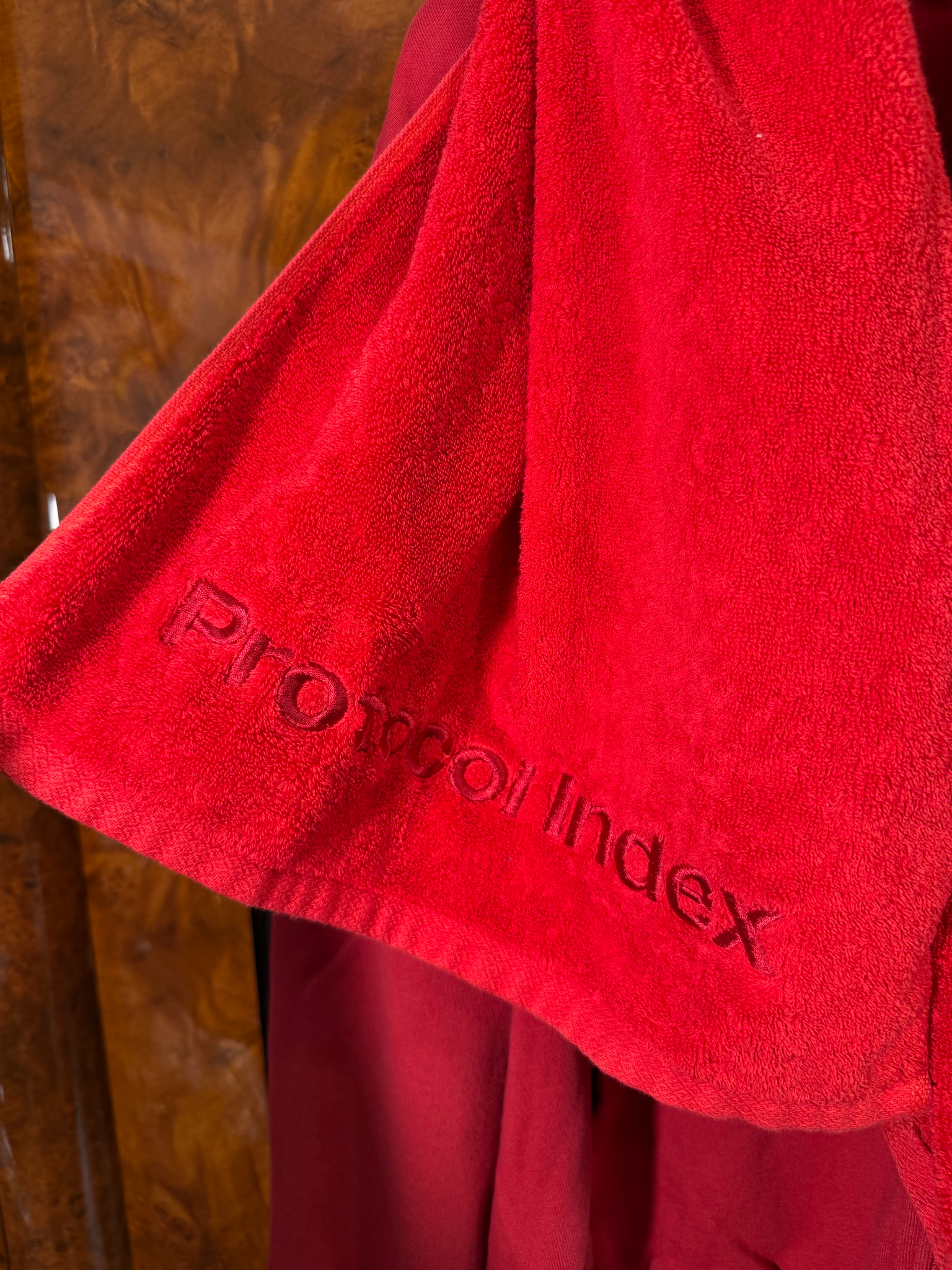 Protocol Index Terry Towel Red Zip Hoodie, миниатюра 6