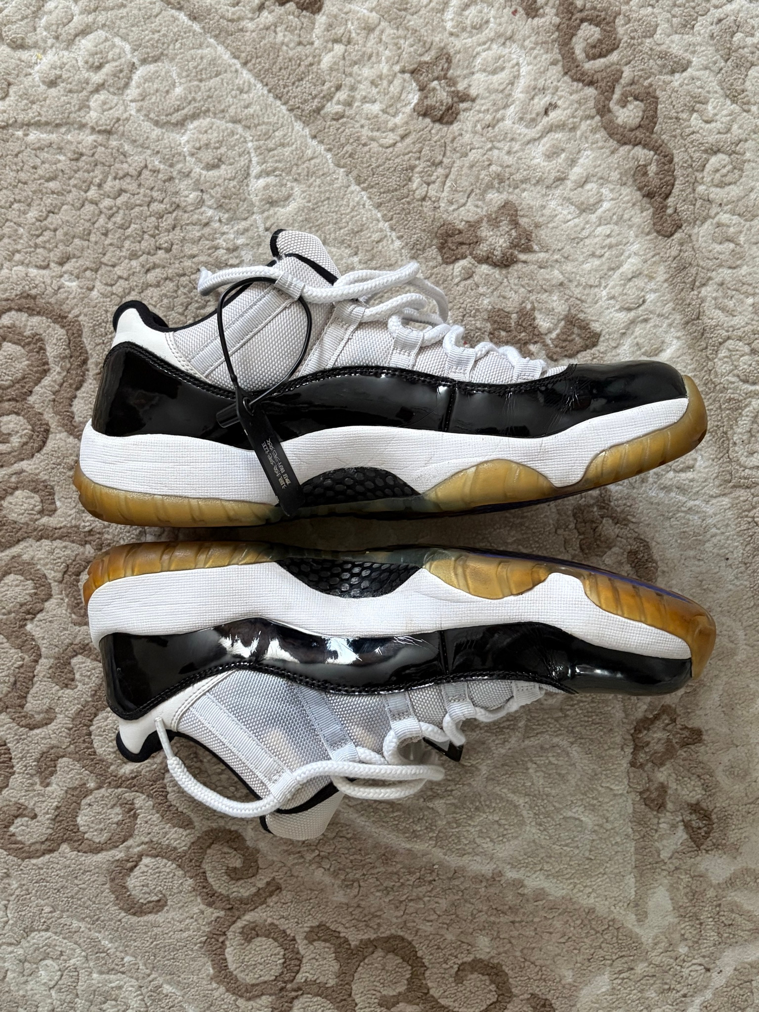 Nike Air Jordan 11 retro low BLACK-DARK CONCORD, миниатюра 16