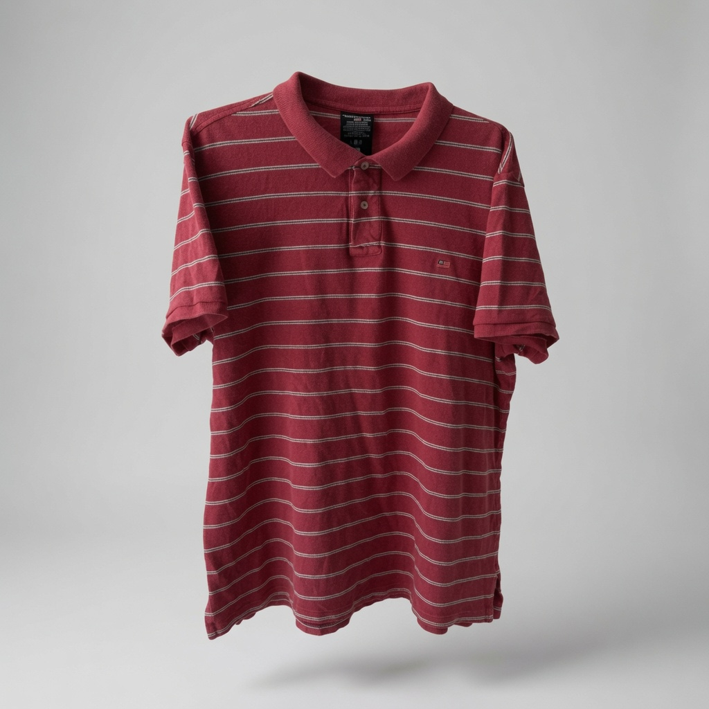 Polo Jeans Co / Ralph Lauren 1990s Vintage Stripped Polo Shirt, миниатюра 1