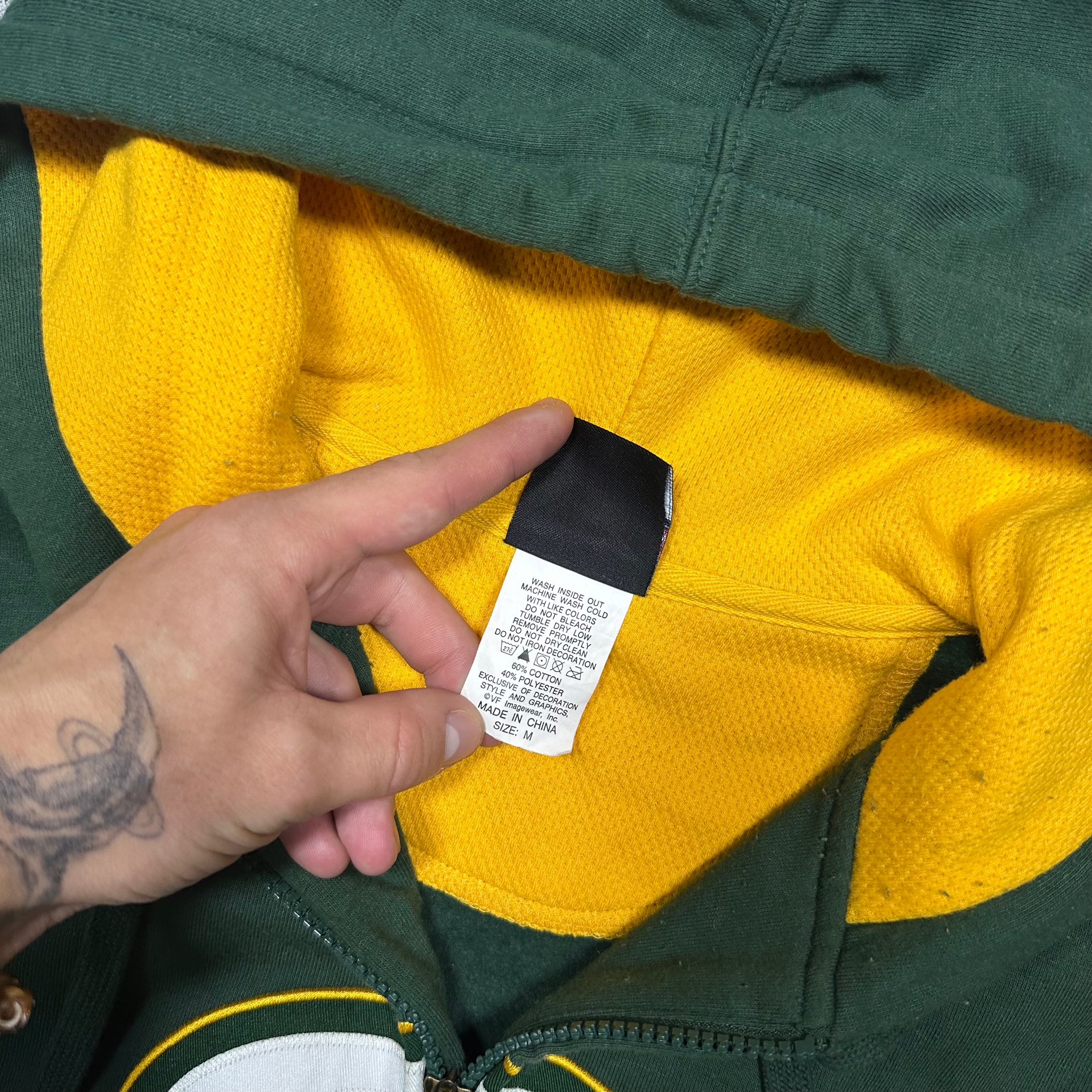 NFL Packers green zip hoodie, миниатюра 6