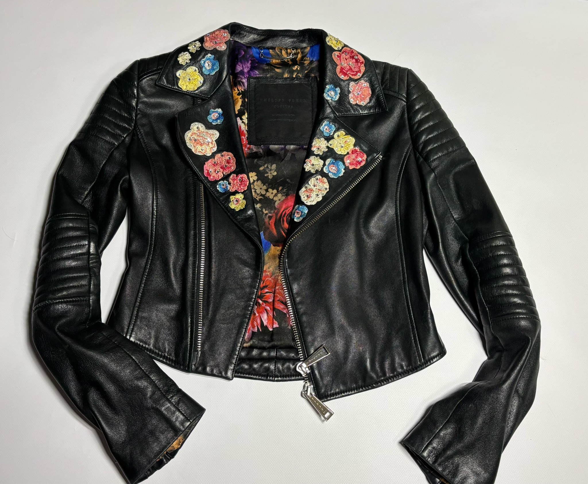 Philipp Plein кожанная куртка, миниатюра 12