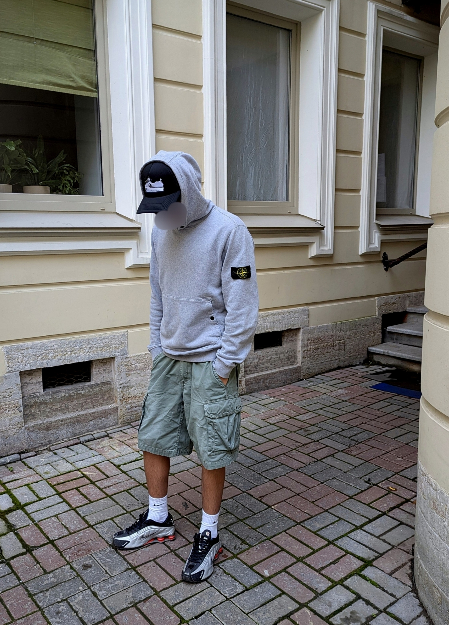 Stone Island Logo Patch Hoodie, миниатюра 2