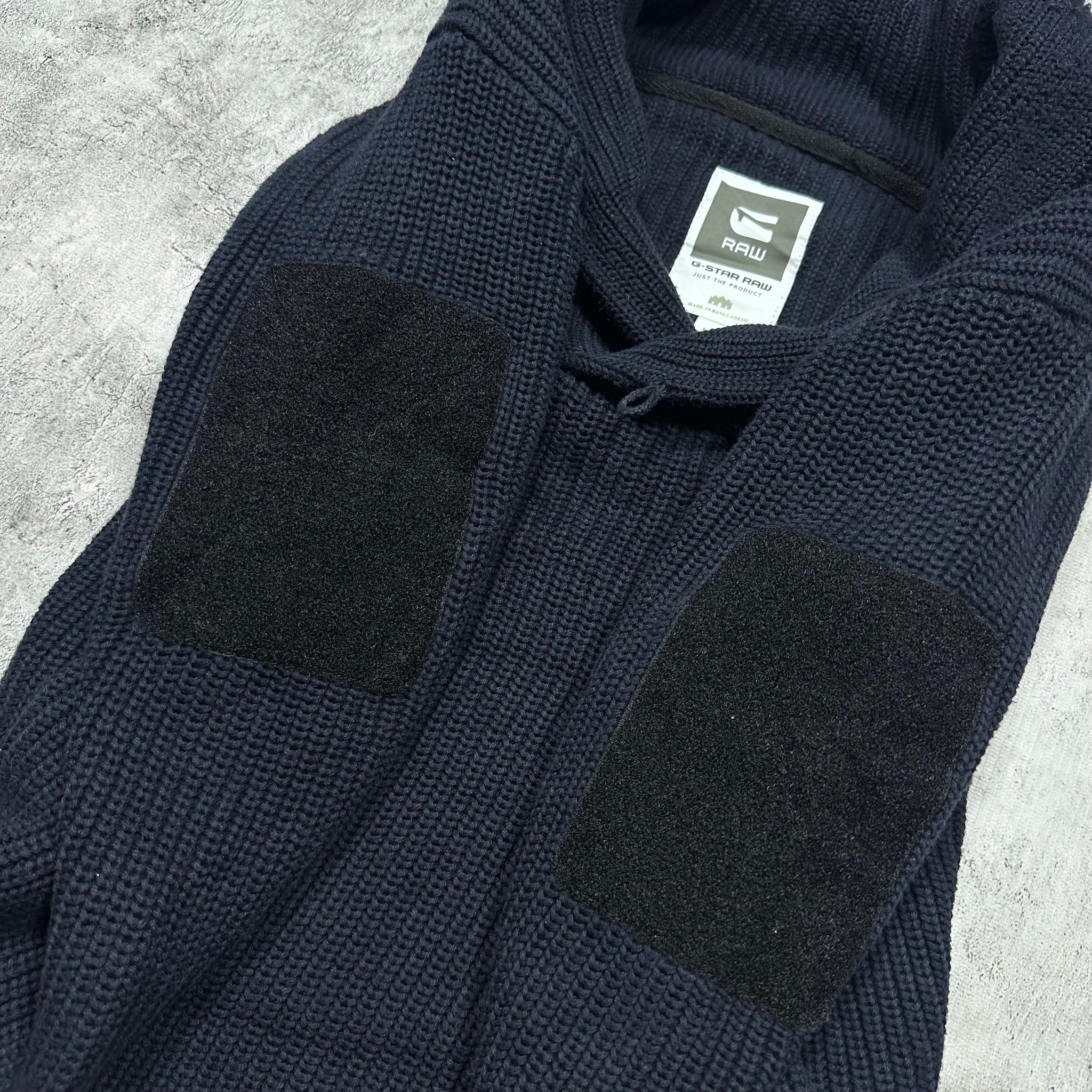 G-STAR RAW Cotton Chunky-Knit Jumper Sweater (dark blue), миниатюра 8