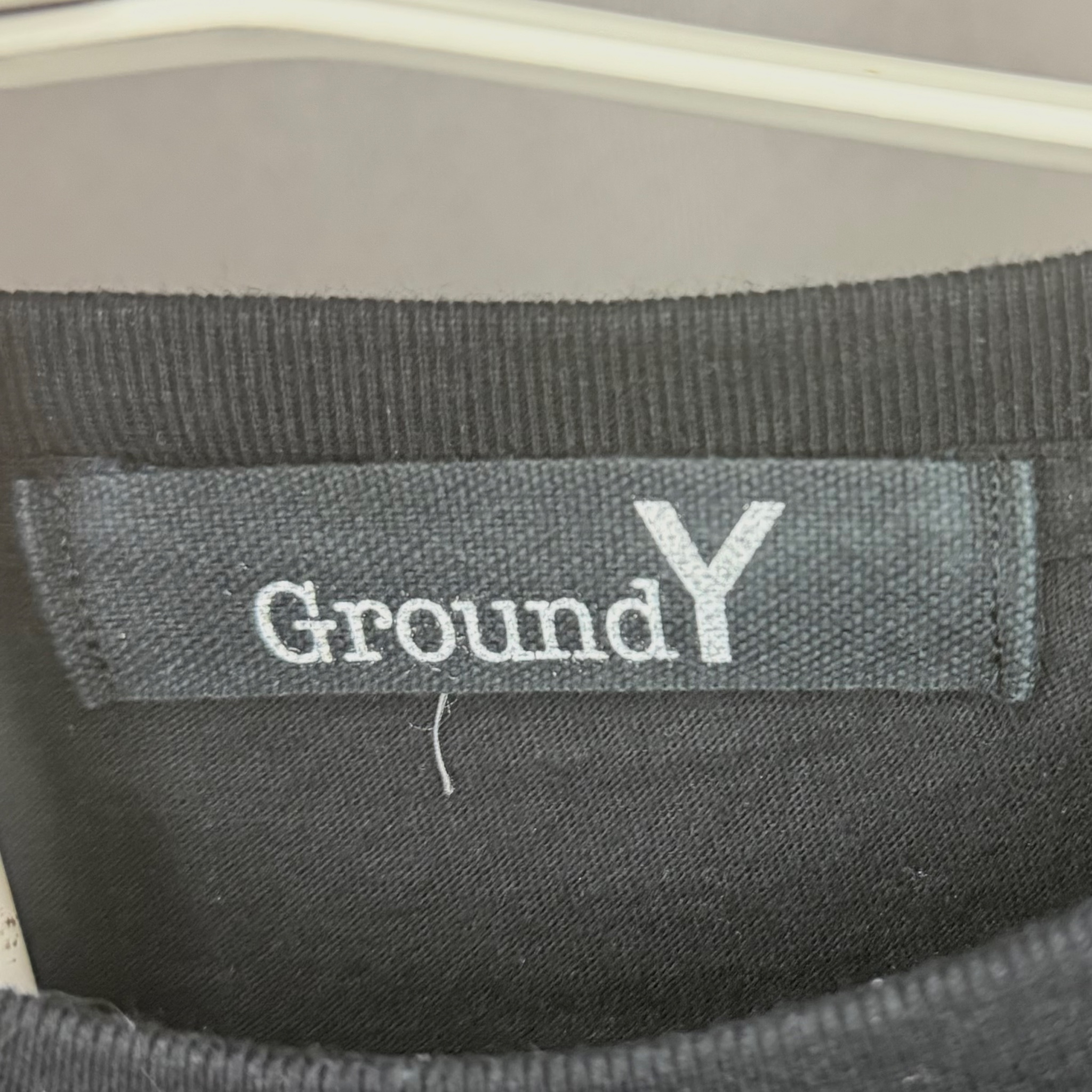 Yohji Yamamoto Ground Y Лонгслив черный, миниатюра 3