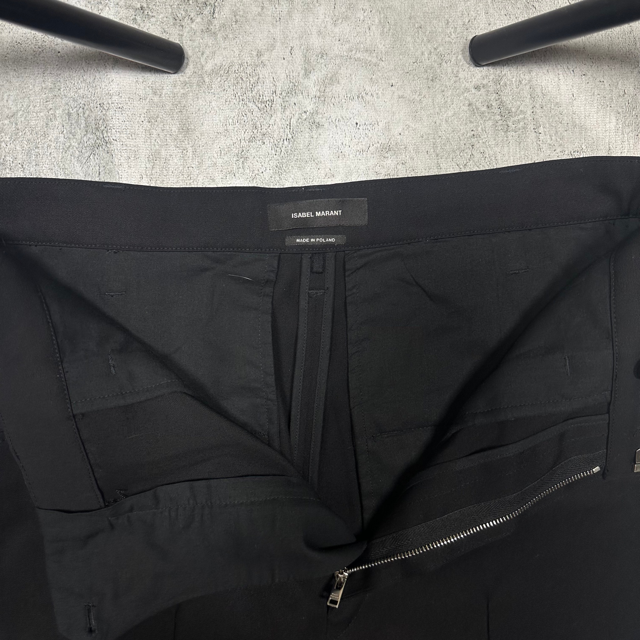 Isabel Marant Wool Slim high-slung trousers, миниатюра 9