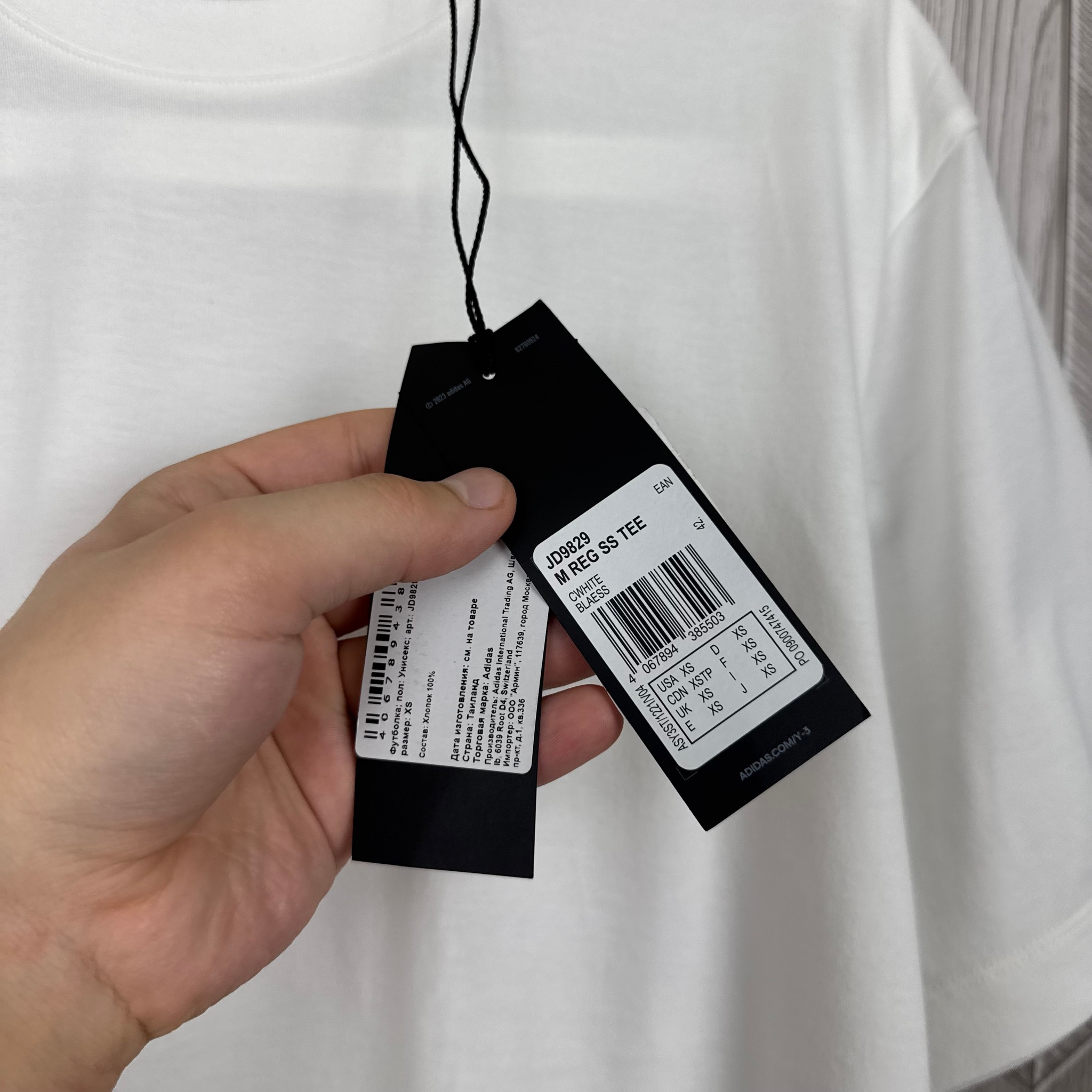 Y-3 Yohji Yamamoto Logo Tee, миниатюра 3