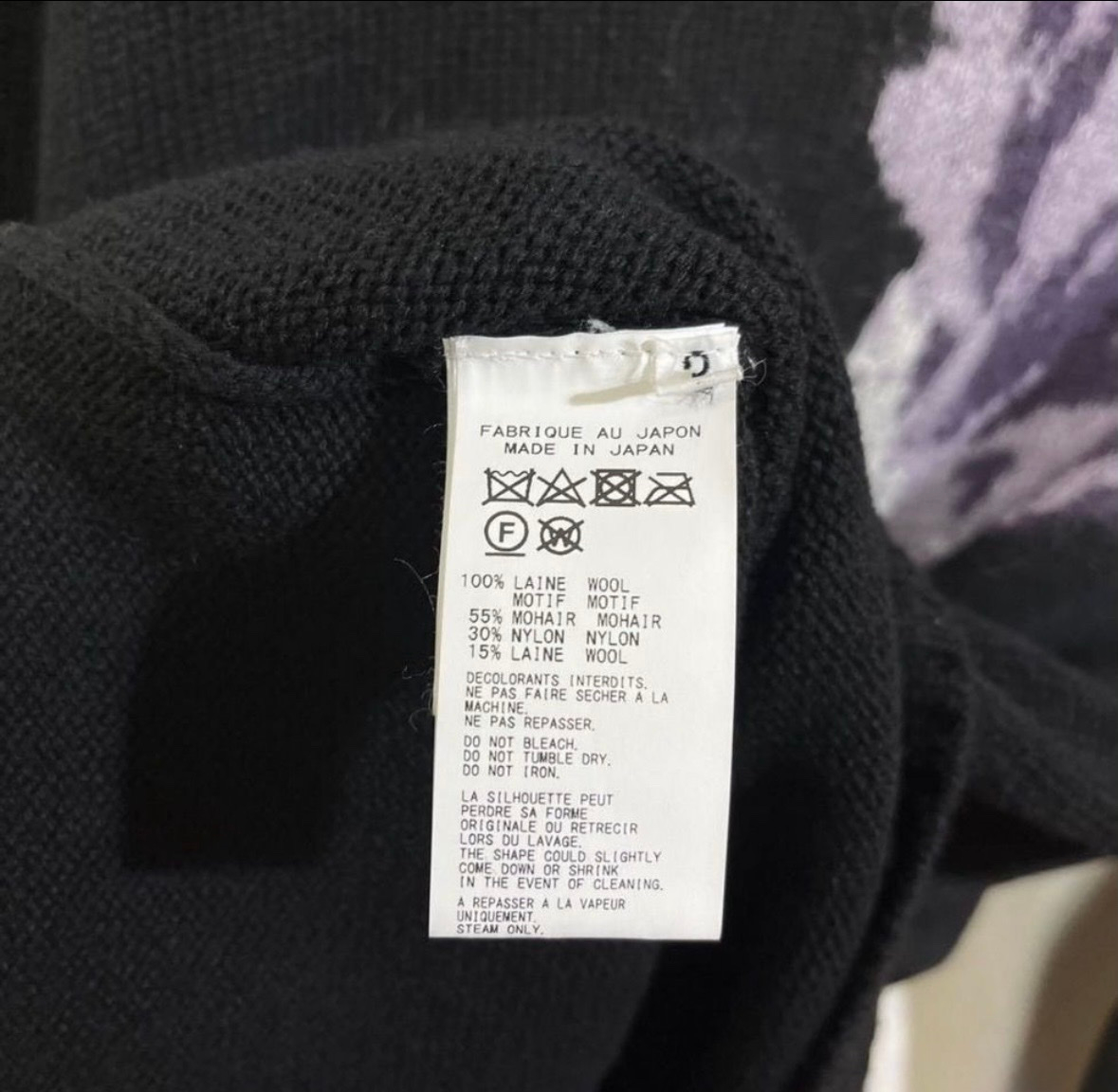 YOHJI YAMAMOTO Flower Turtleneck Knit, миниатюра 4