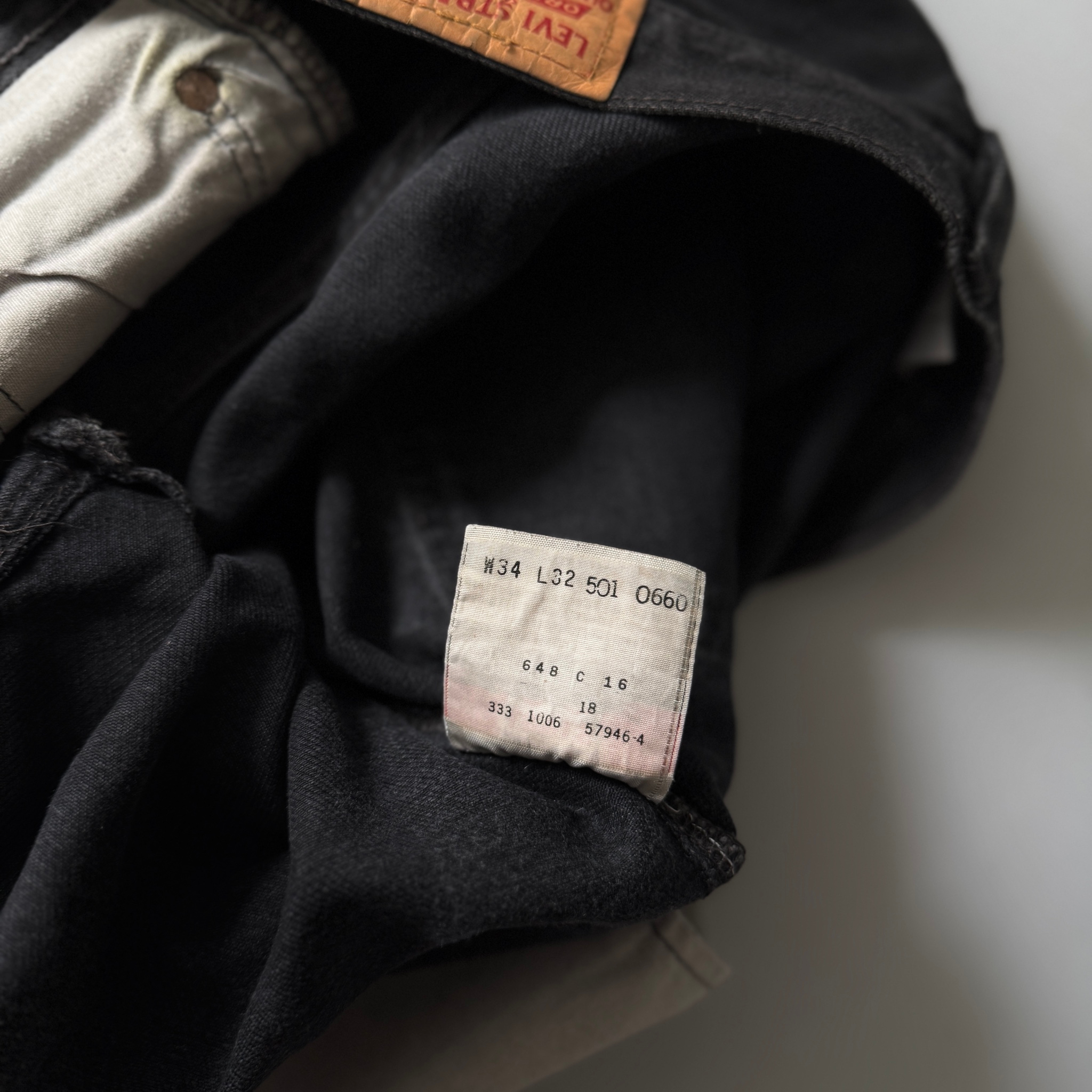 Levi's 2006 Vtg OG Black Washes 501, миниатюра 9
