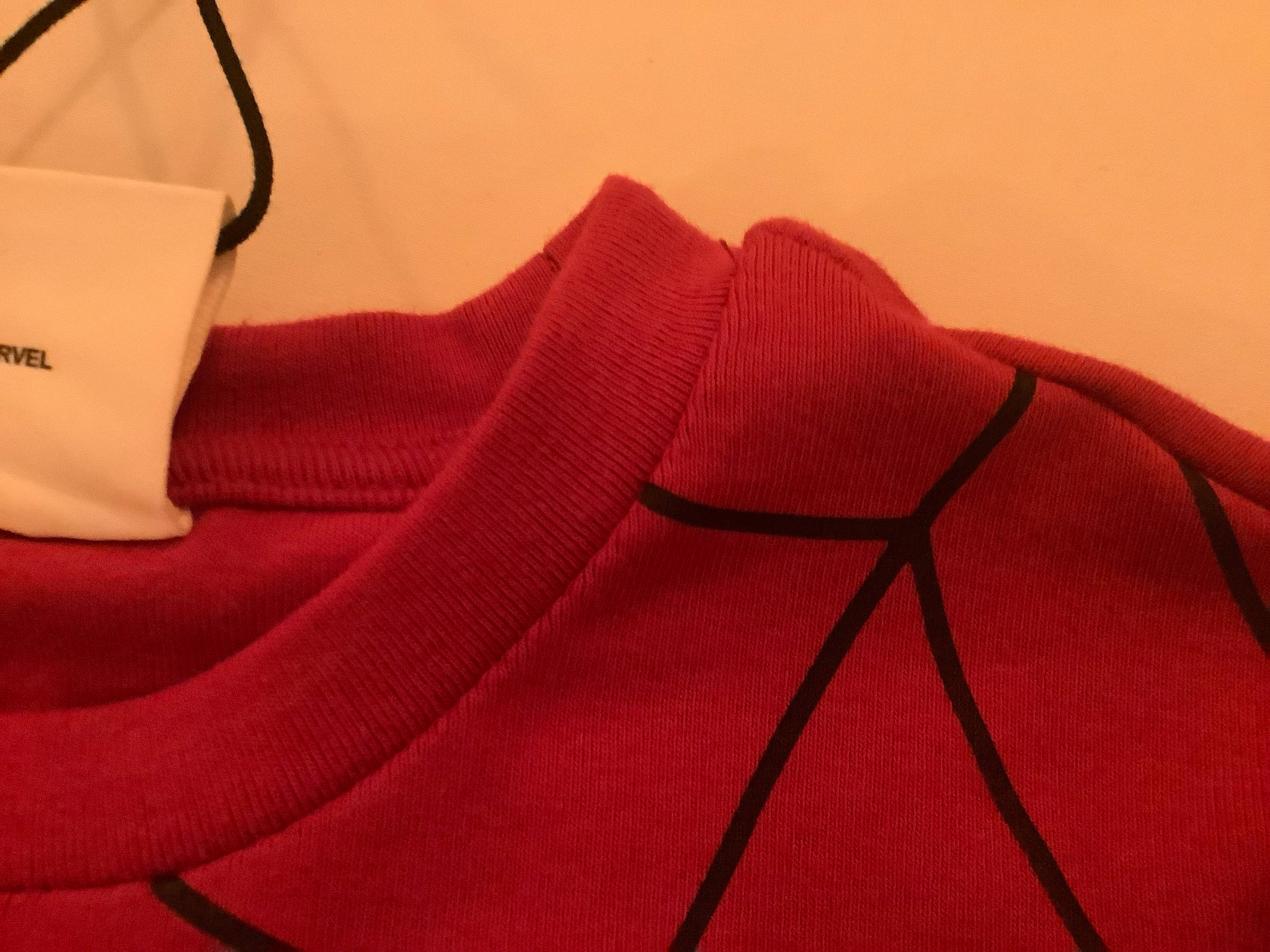 Bershka Приталинная фудболка красная BERSHKA x MARVEL, миниатюра 9