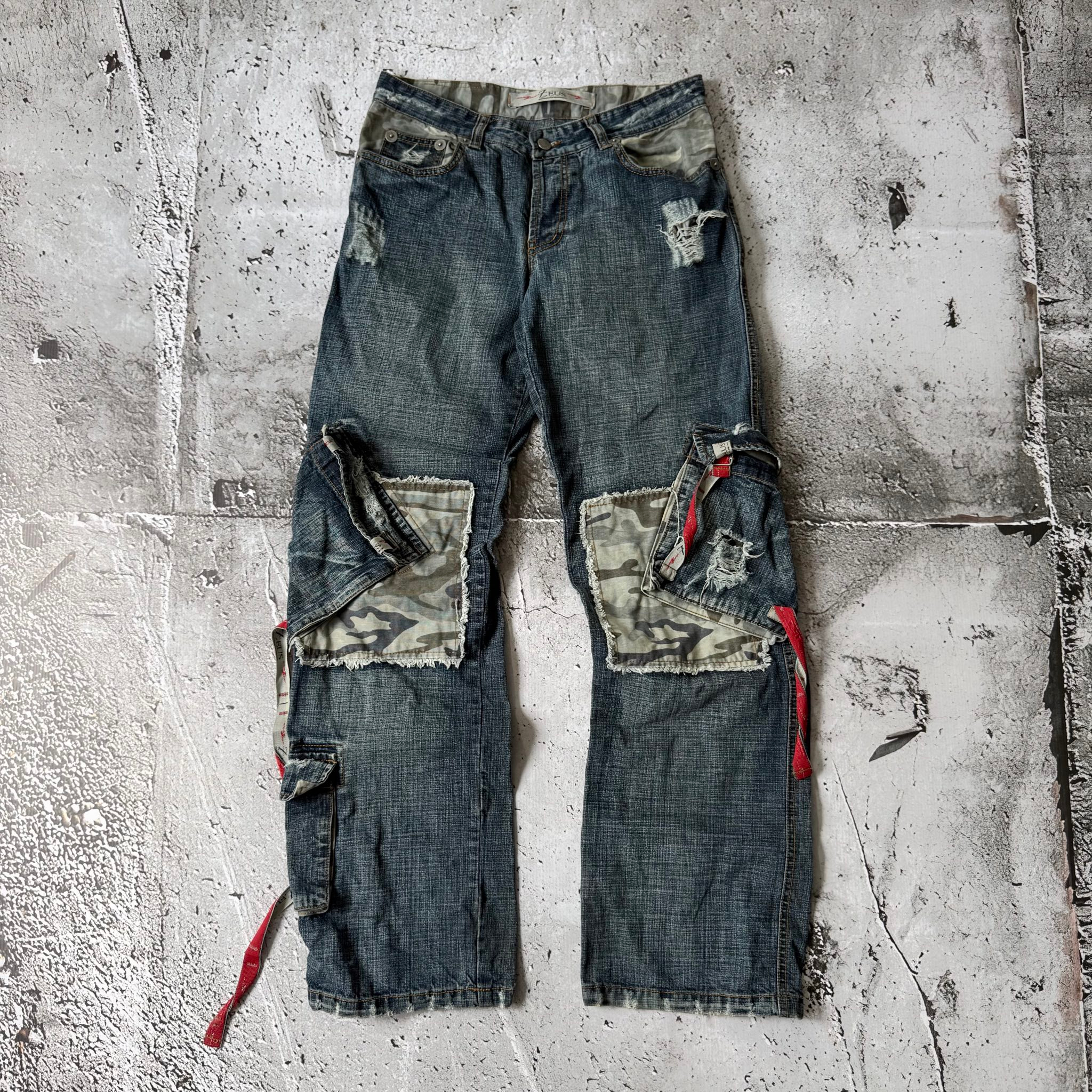Zeus Camo Multipocket Denim Pants, миниатюра 1