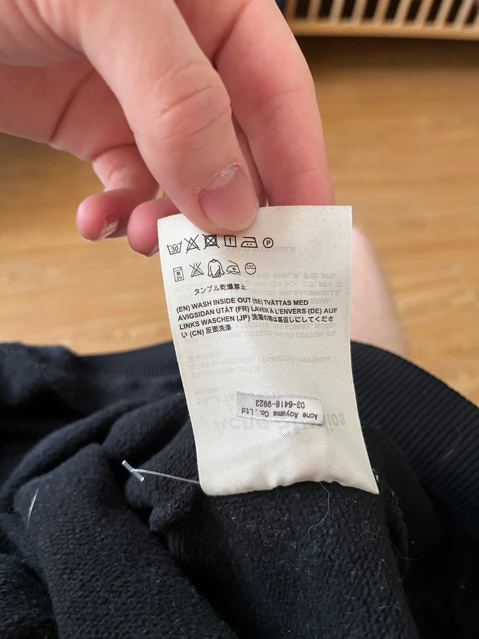 Acne studios Толстовка Yala face pss17, миниатюра 5