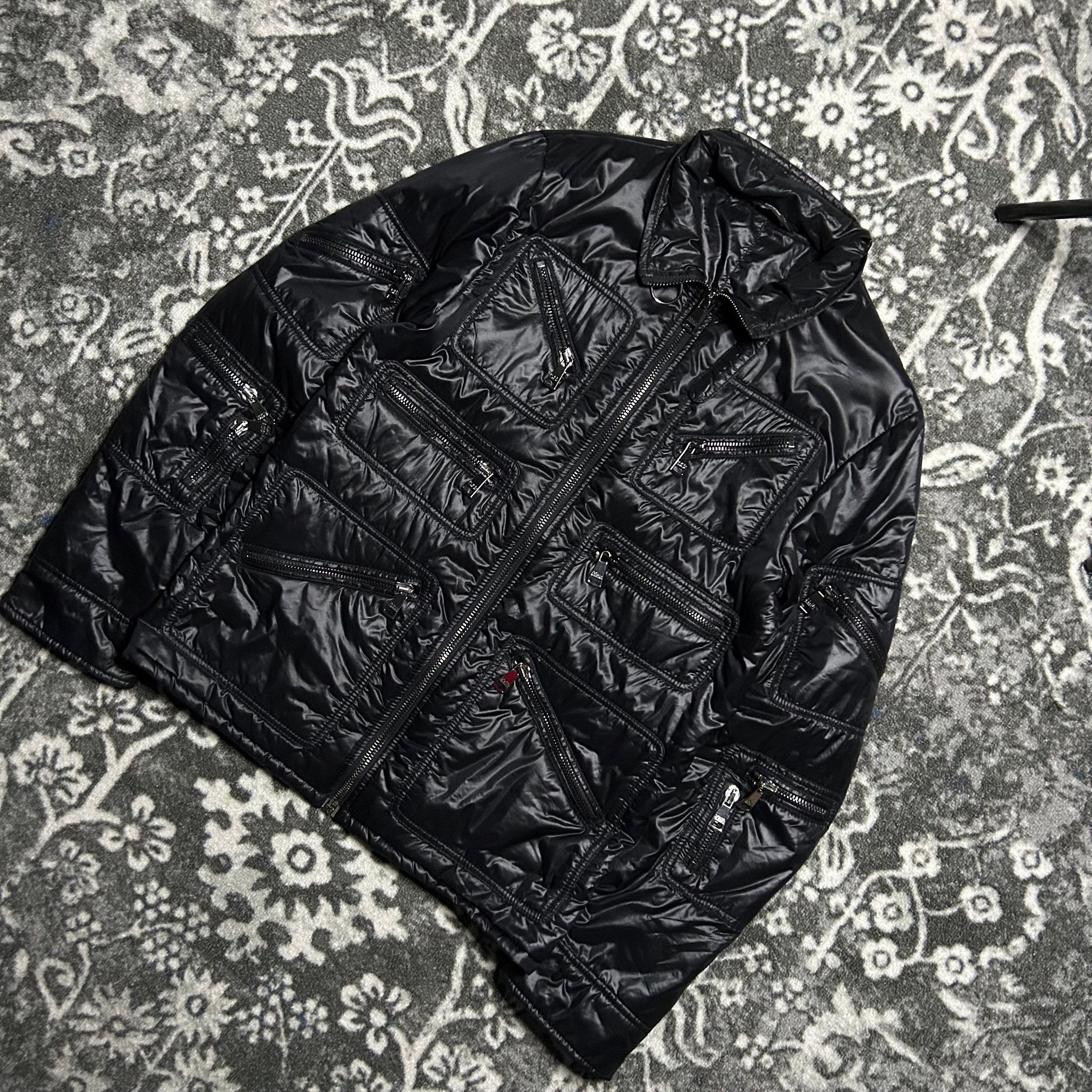 Dolce Gabbana Mulizipped Lucid Black Jacket 2007, миниатюра 3