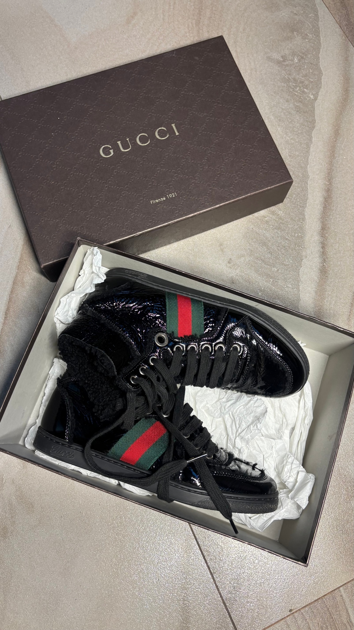 Gucci MERINOS VERN.RICCIO/MER.VER.R/ NERO/NERO/V.R.V. G, миниатюра 18