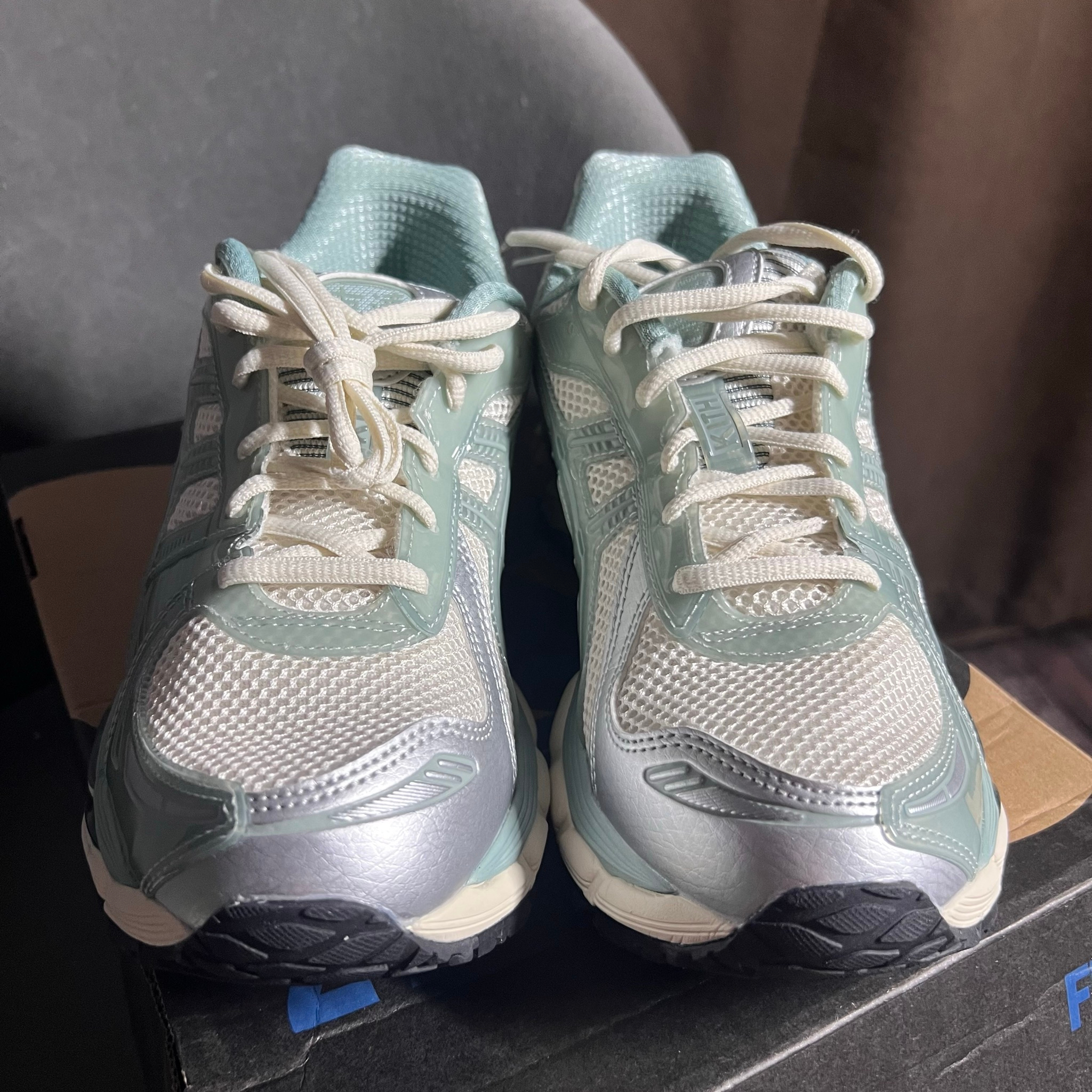 Asics x Kith Gel Kayano 12.1 Cream Sage, миниатюра 4