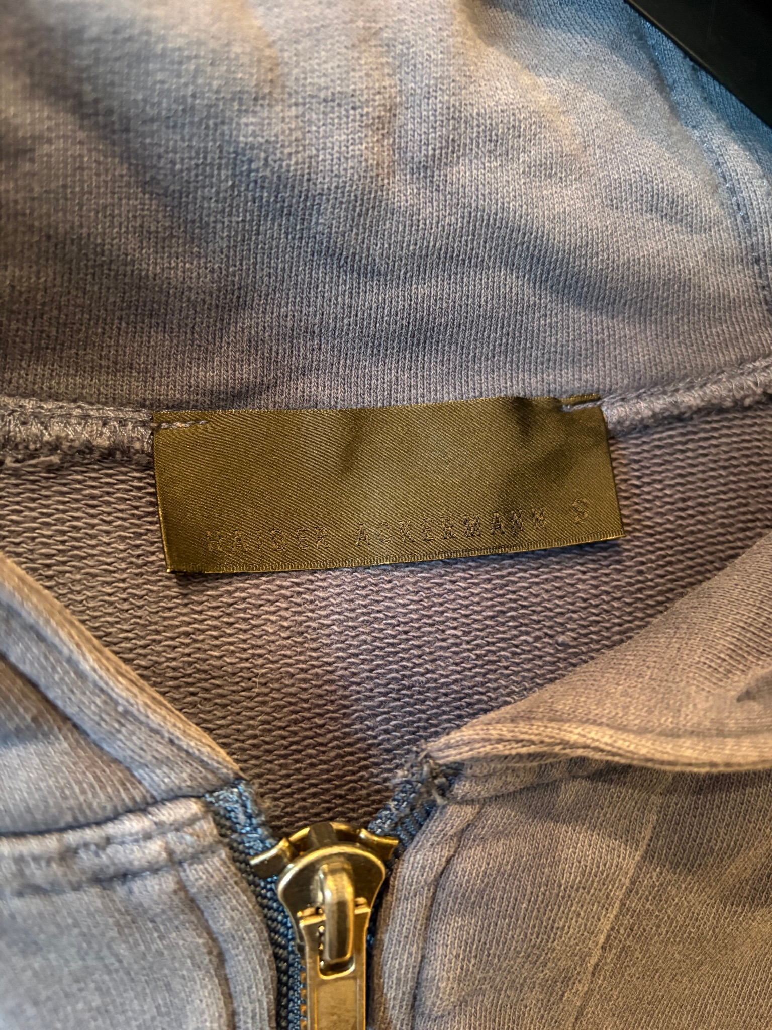 Haider Ackermann  SS16 Perth Blue Zip-Hoodie, миниатюра 5