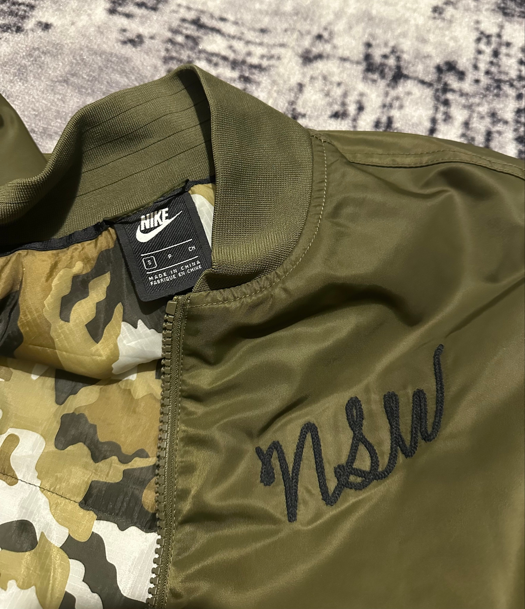 Nike NSW Insulated MA-1 Olive, миниатюра 5