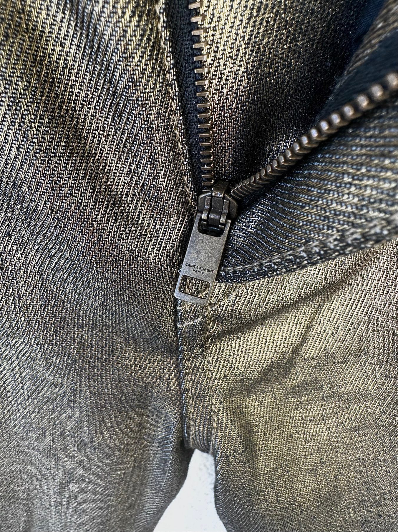 Saint laurent  вощеные джинсы Saint laurent, миниатюра 7