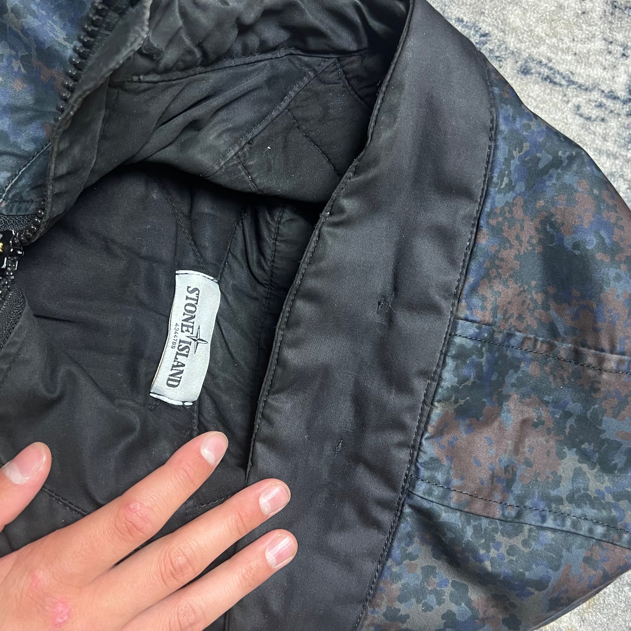 Stone Island Raso Gommato Camo Print-OVD jacket, миниатюра 3