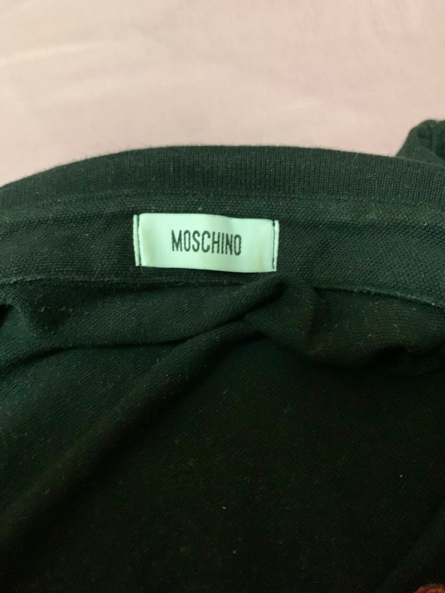 Moschino In Love We Trust Piqué Polo Shirt, миниатюра 9