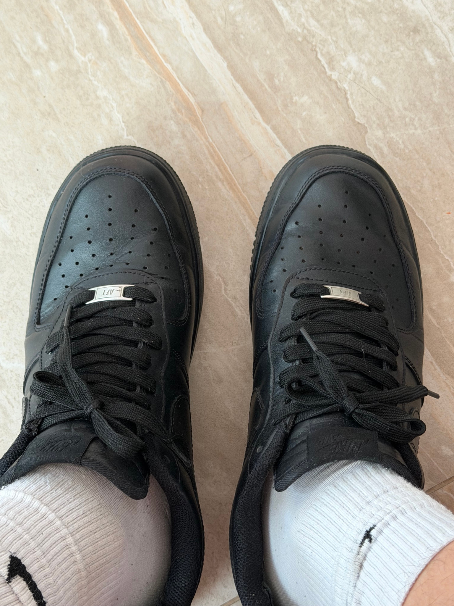 Nike Air Force 1 '07 black, миниатюра 5