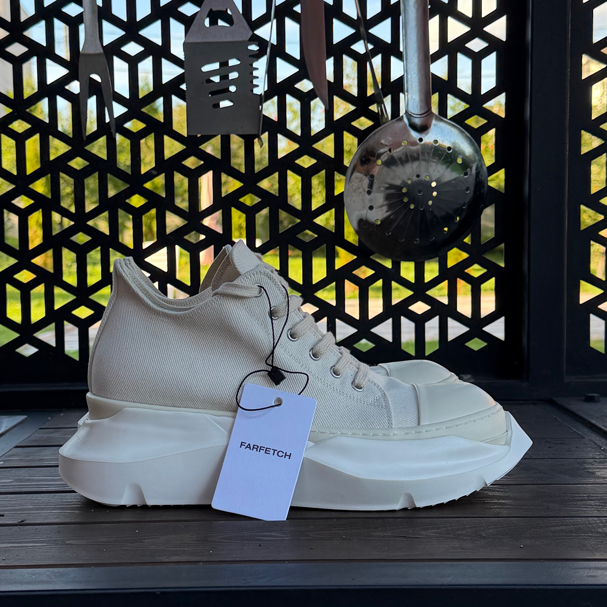 Rick Owens Abstract Ramones Low milk/milk, миниатюра 9