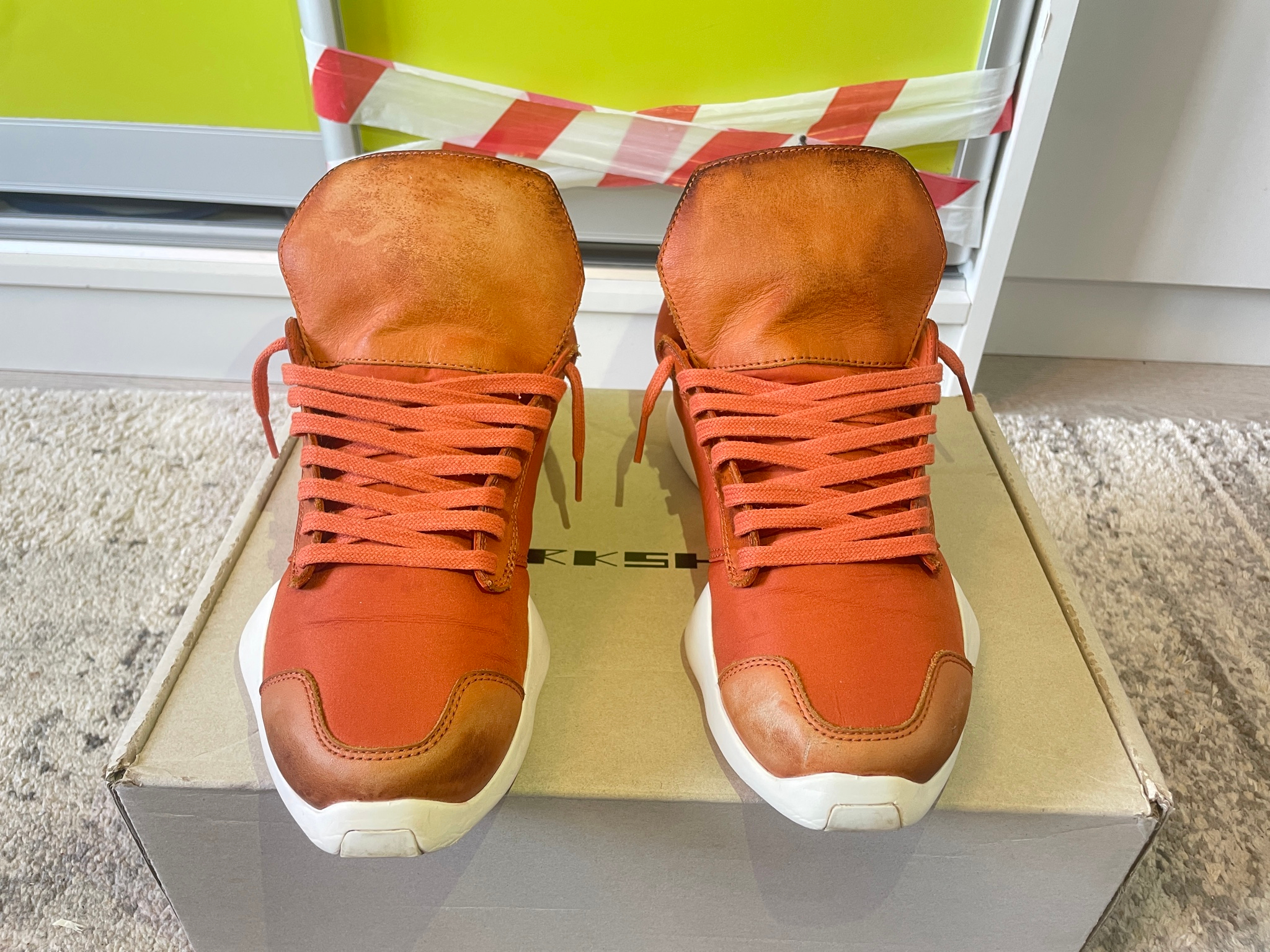 Rick Owens x Adidas Runner Fox Orange, миниатюра 4