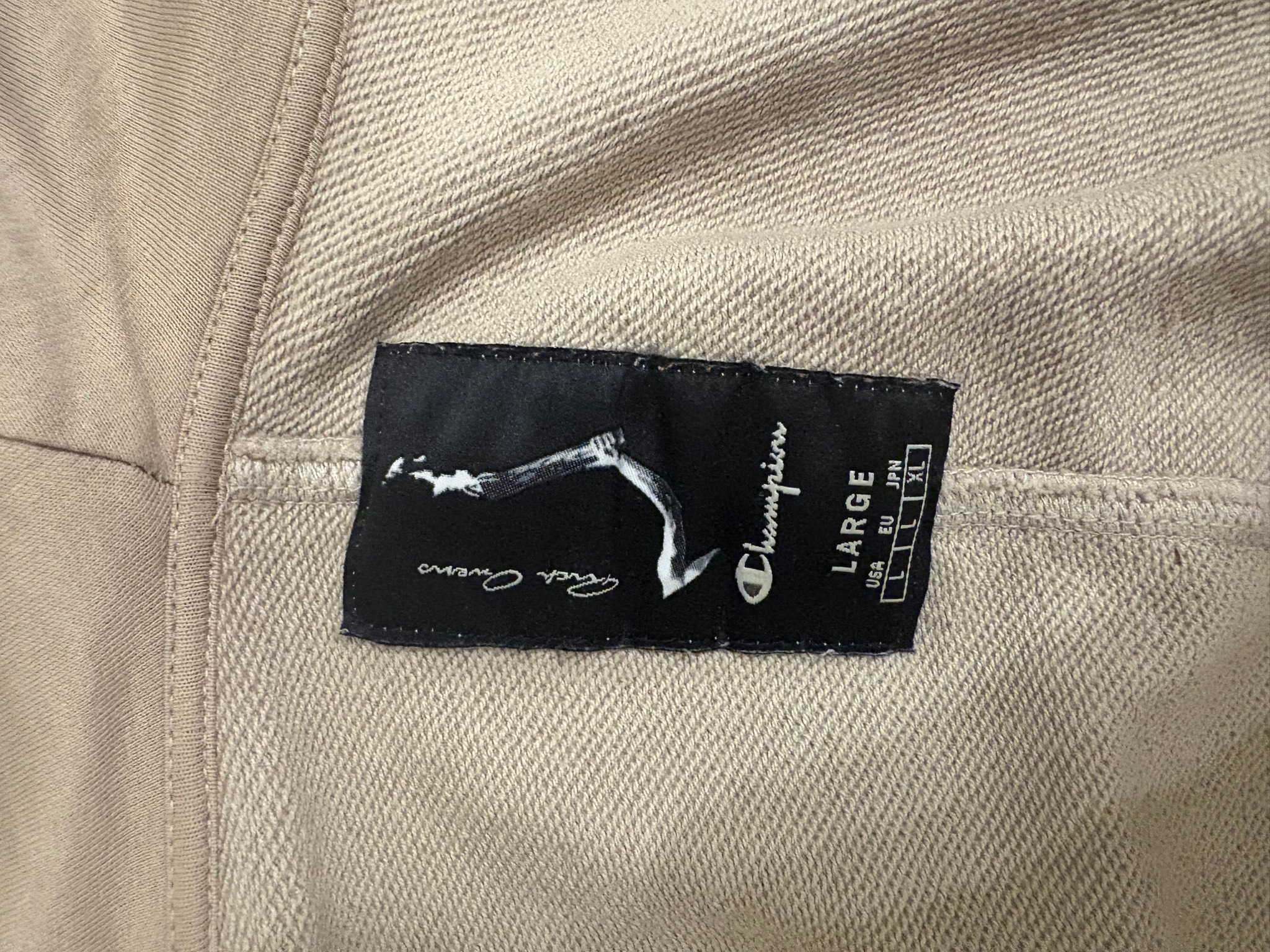 Rick Owens x Champion Relaxed Fit Organic Cotton Zip-Up Mountain Hoodie, миниатюра 3