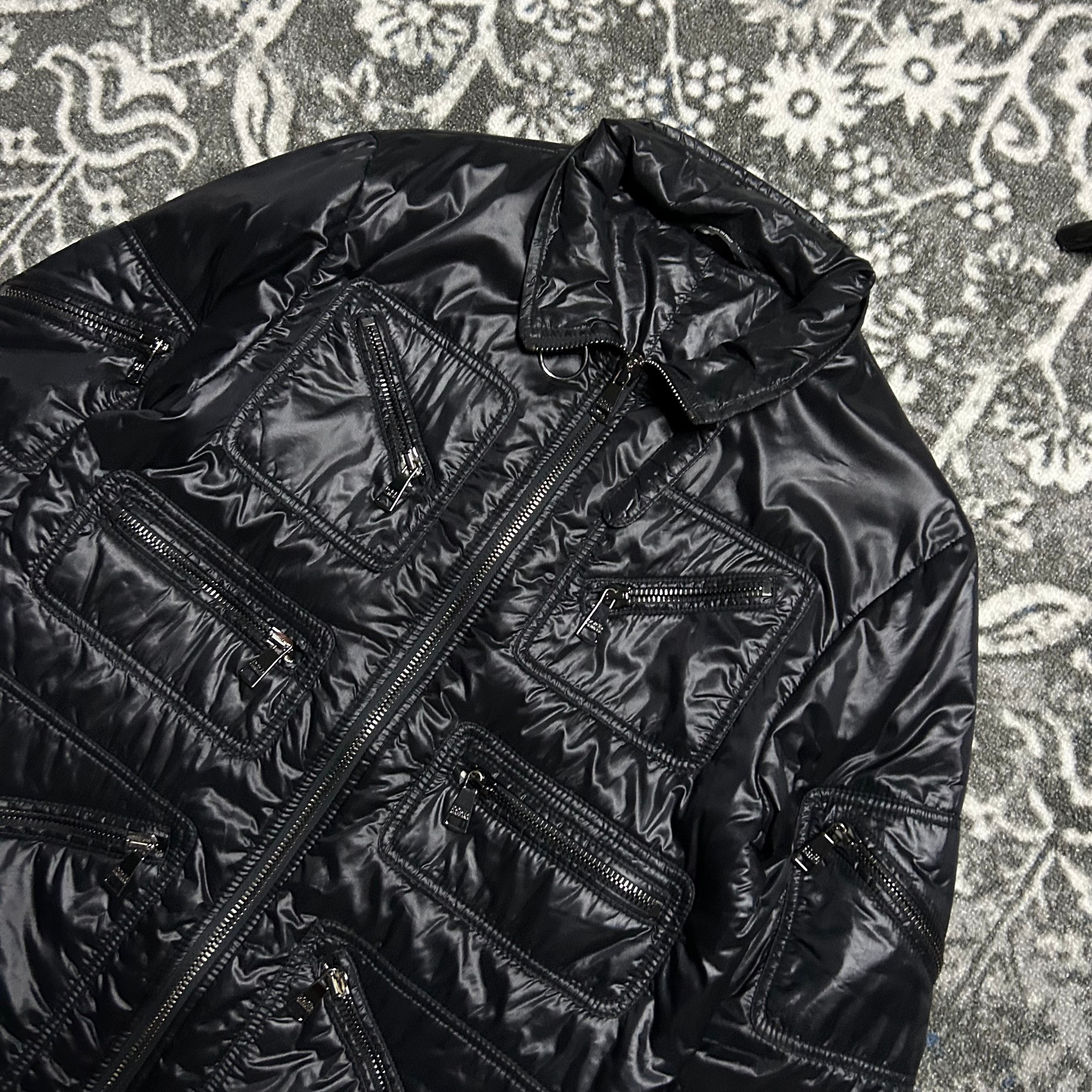 Dolce Gabbana Mulizipped Lucid Black Jacket 2007, миниатюра 4