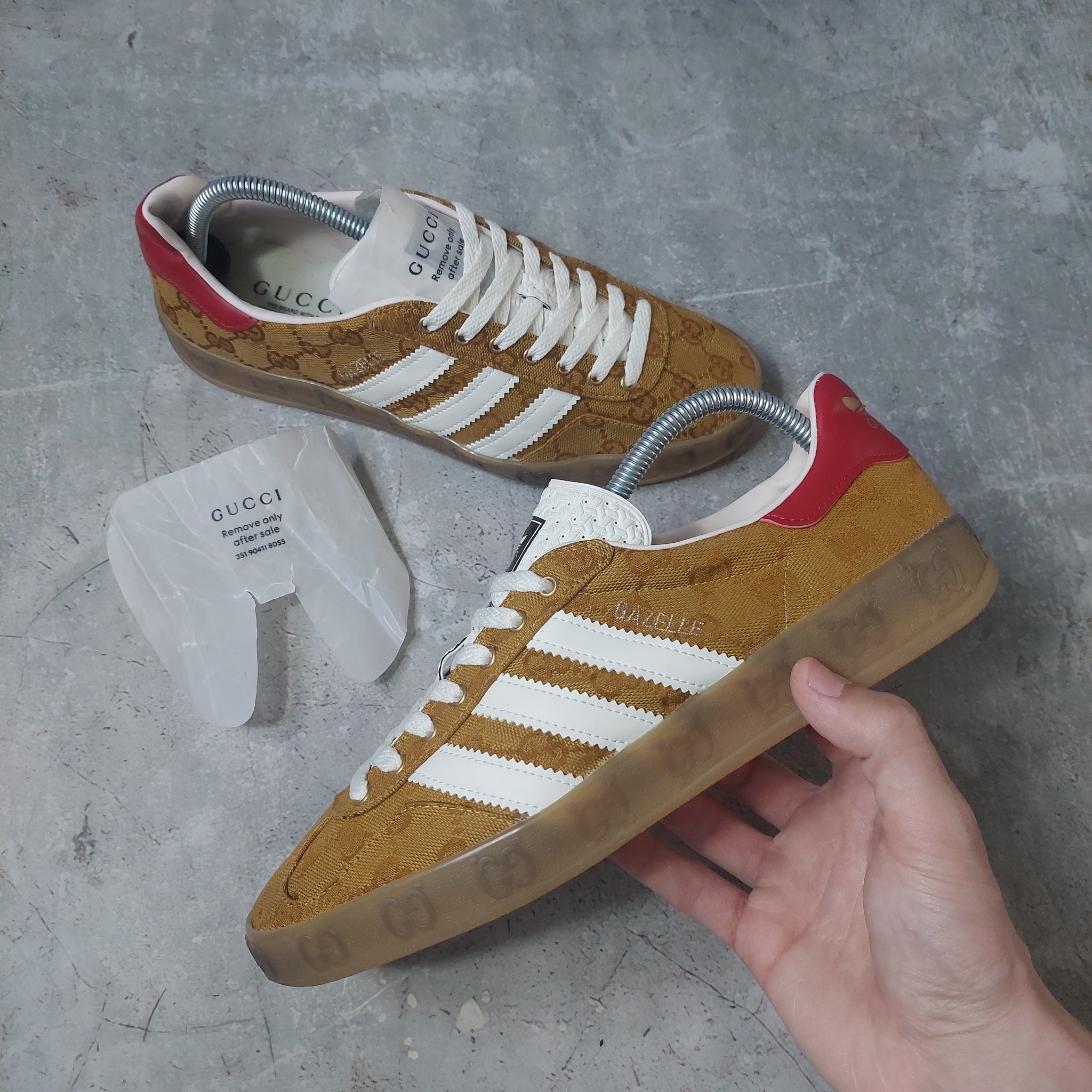 adidas x Gucci Gazelle "Beige Brown", миниатюра 5