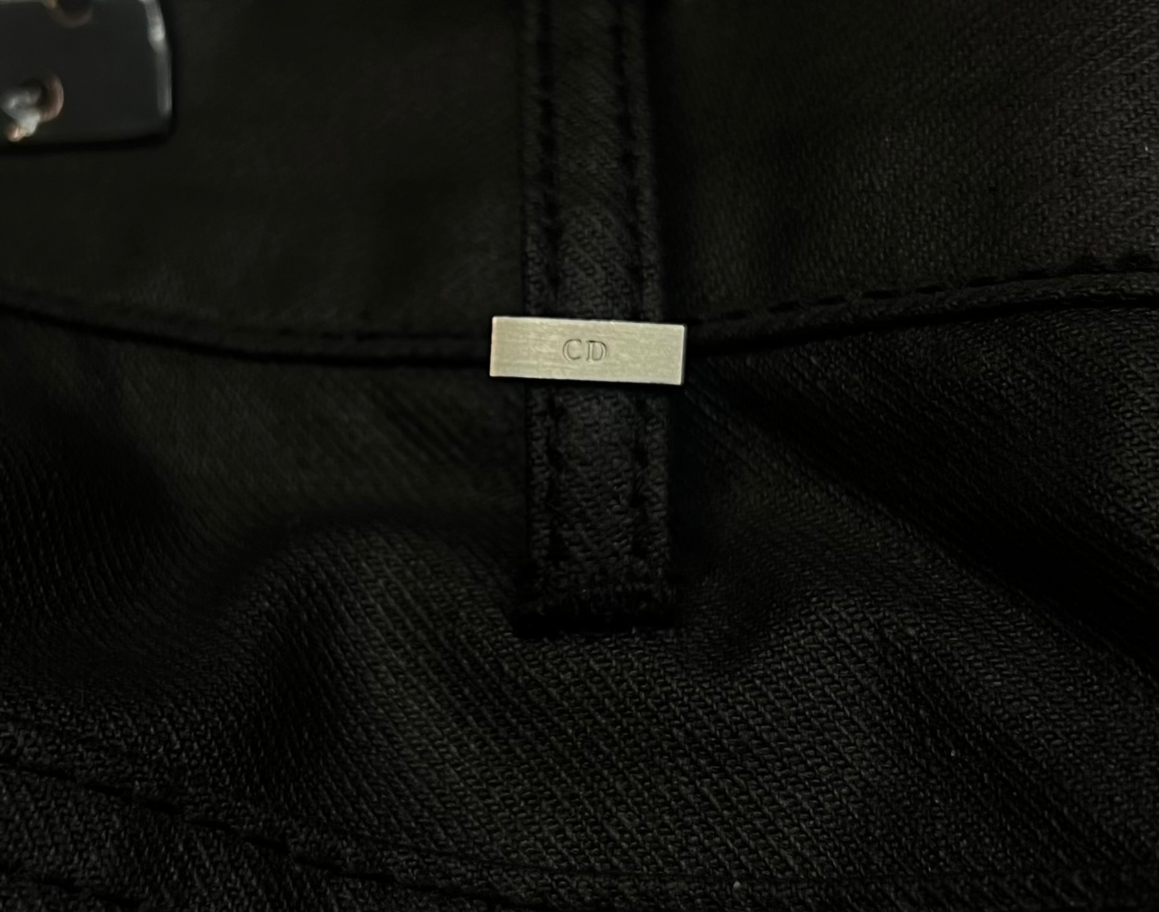 Dior Homme Dior Homme FW07 “Navigate” by Hedi Slimane waxed black jeans, миниатюра 4