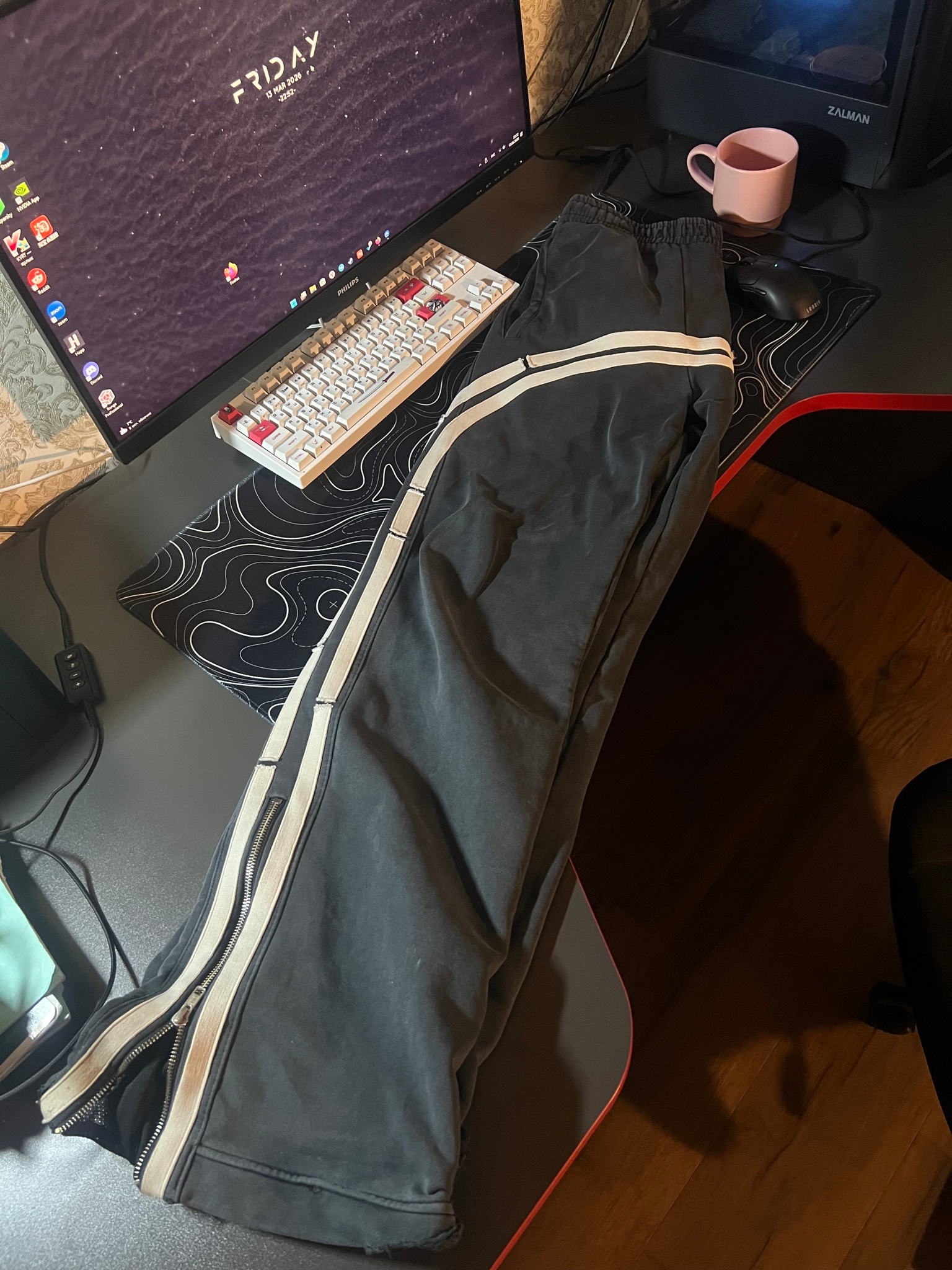 Racer worldwide track sweatpants, миниатюра 1
