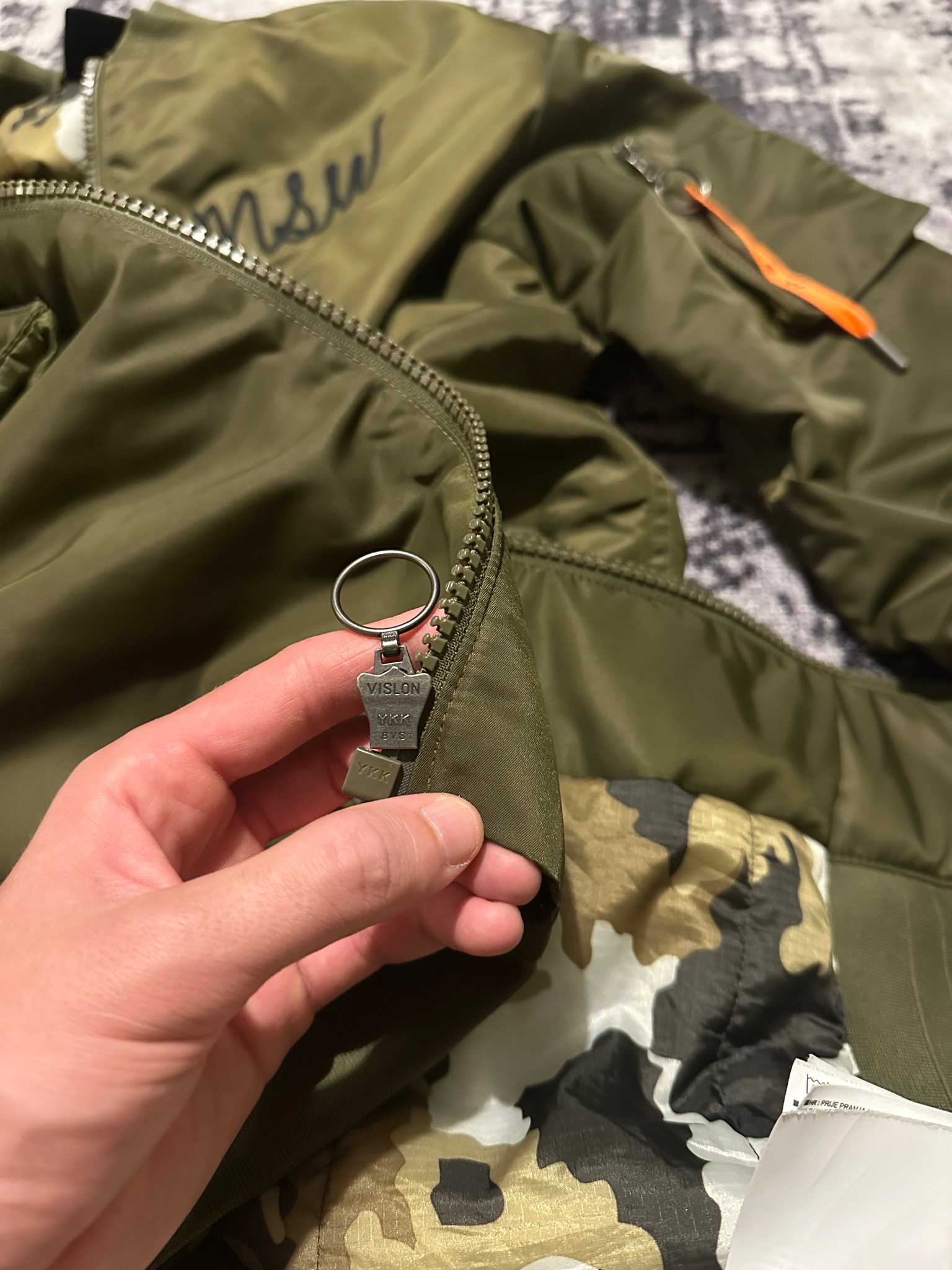 Nike NSW Insulated MA-1 Olive, миниатюра 6